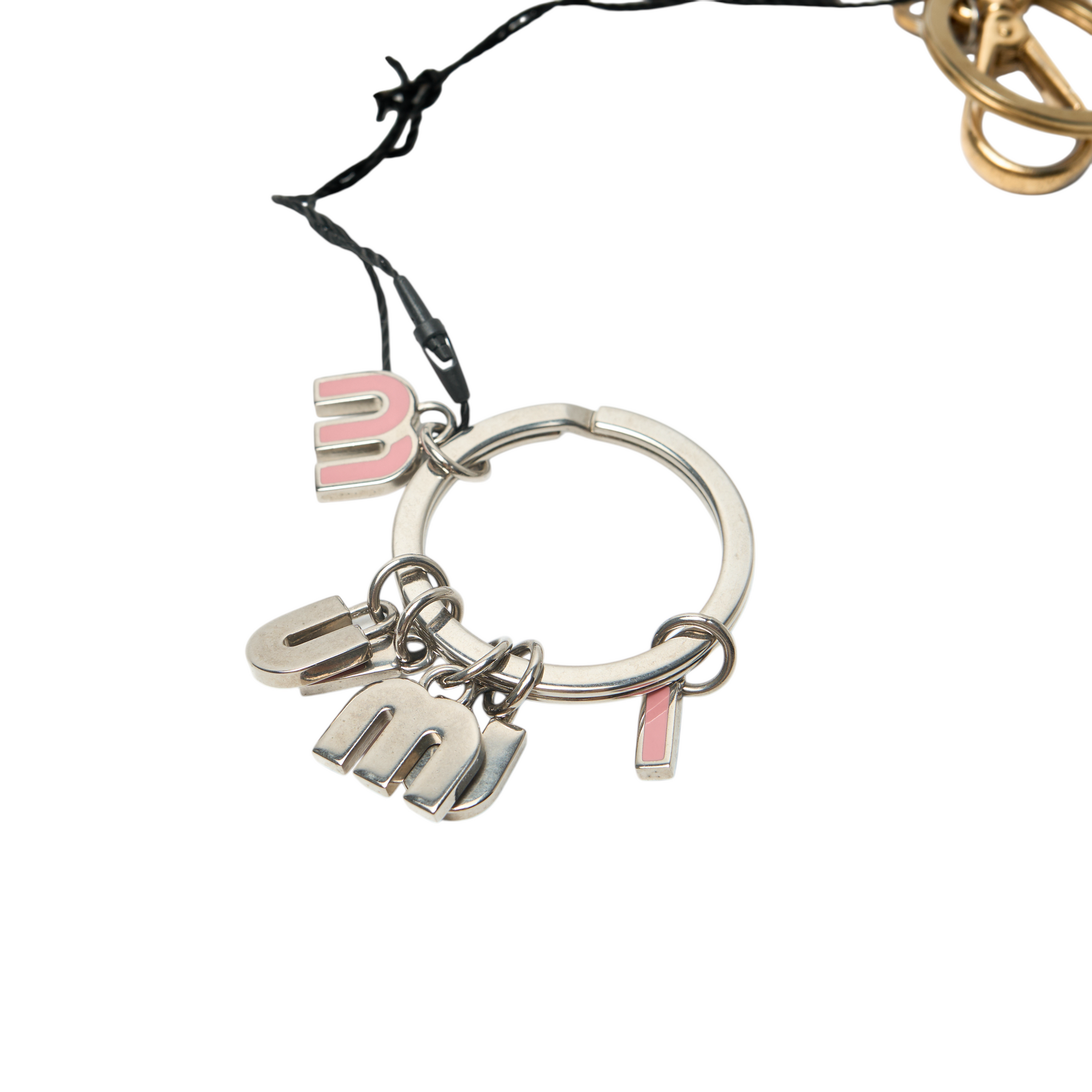 miu miu pink keychain
