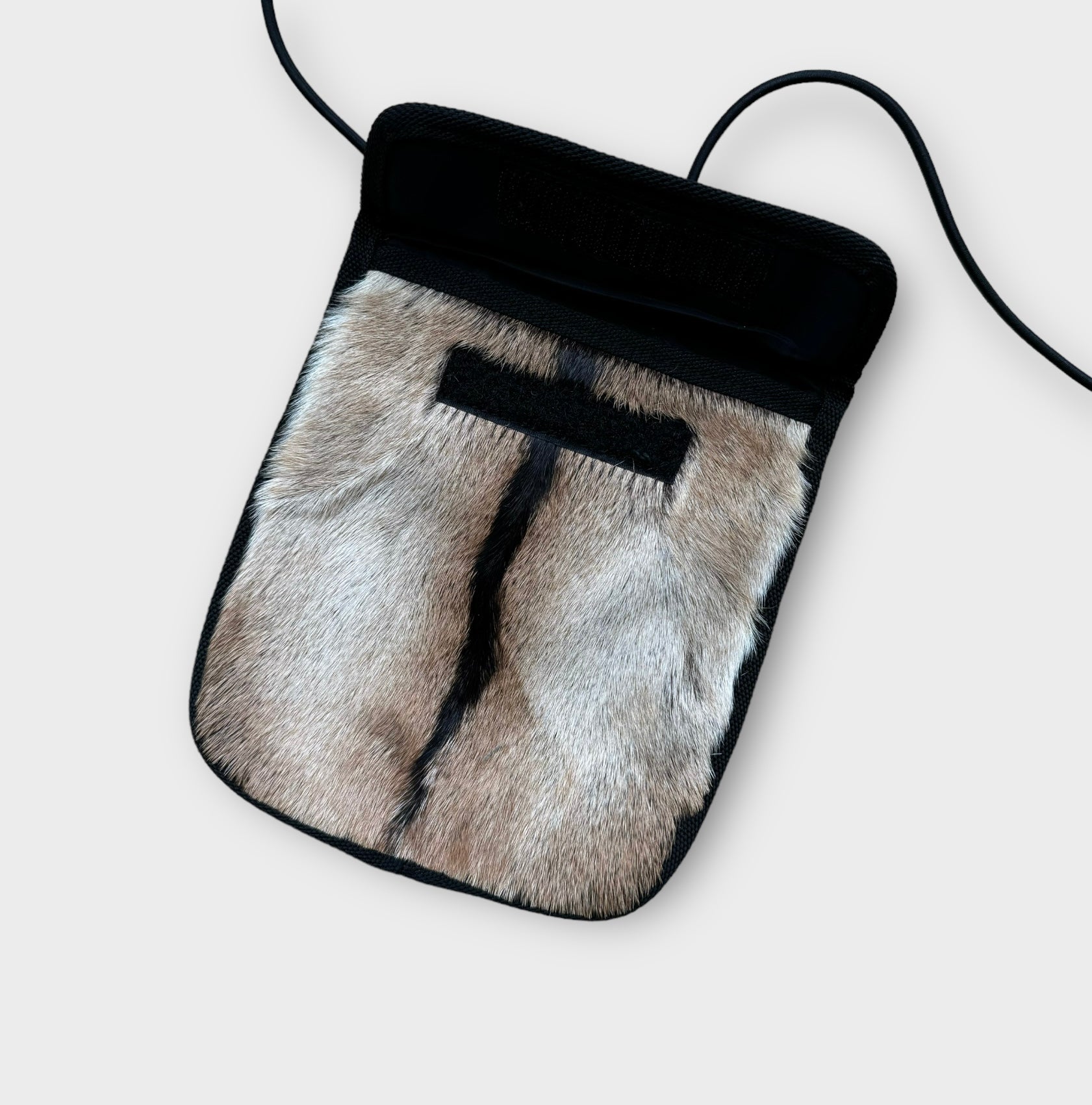 miu miu 2000s fur crossbody bag