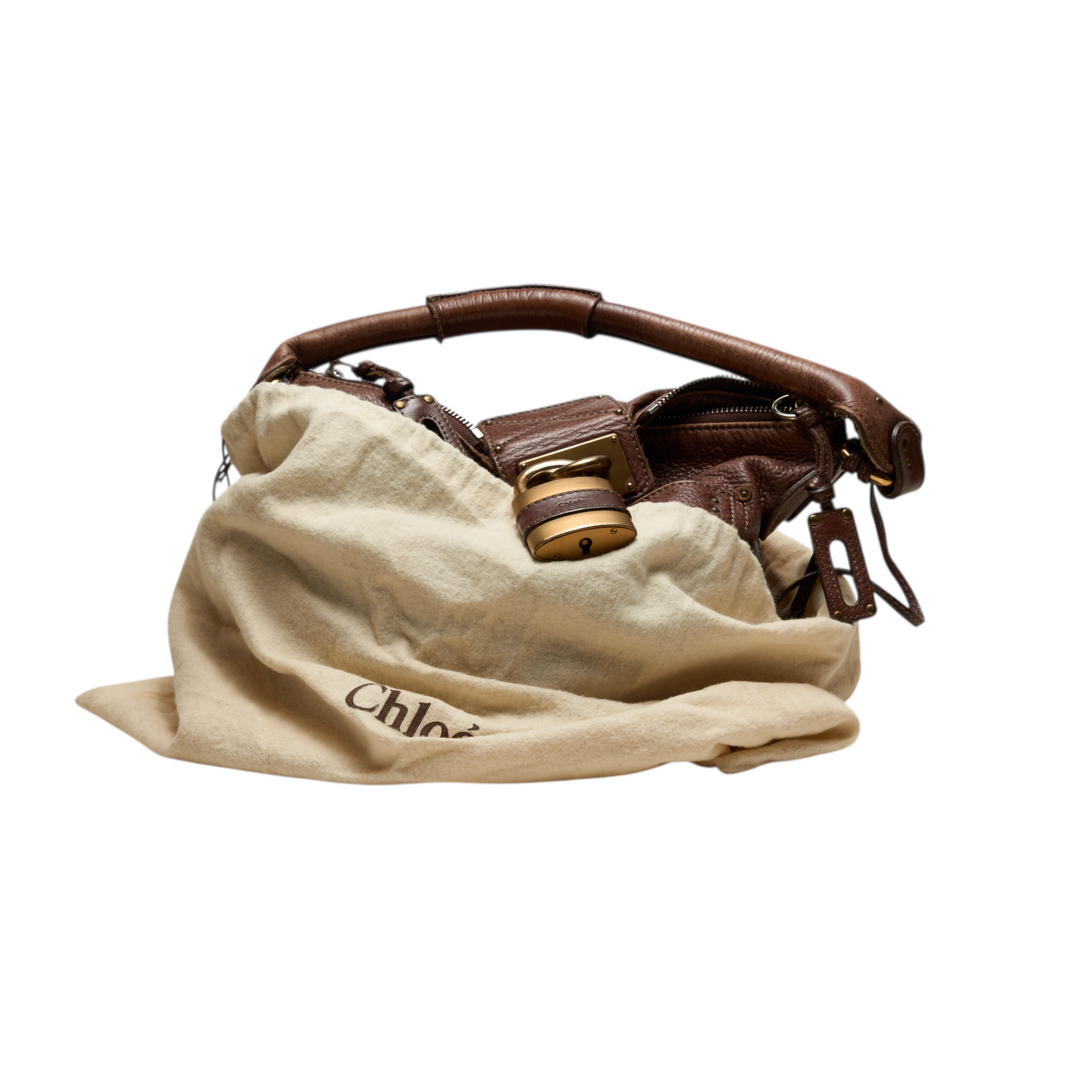 chloé 2000s brown paddington bag