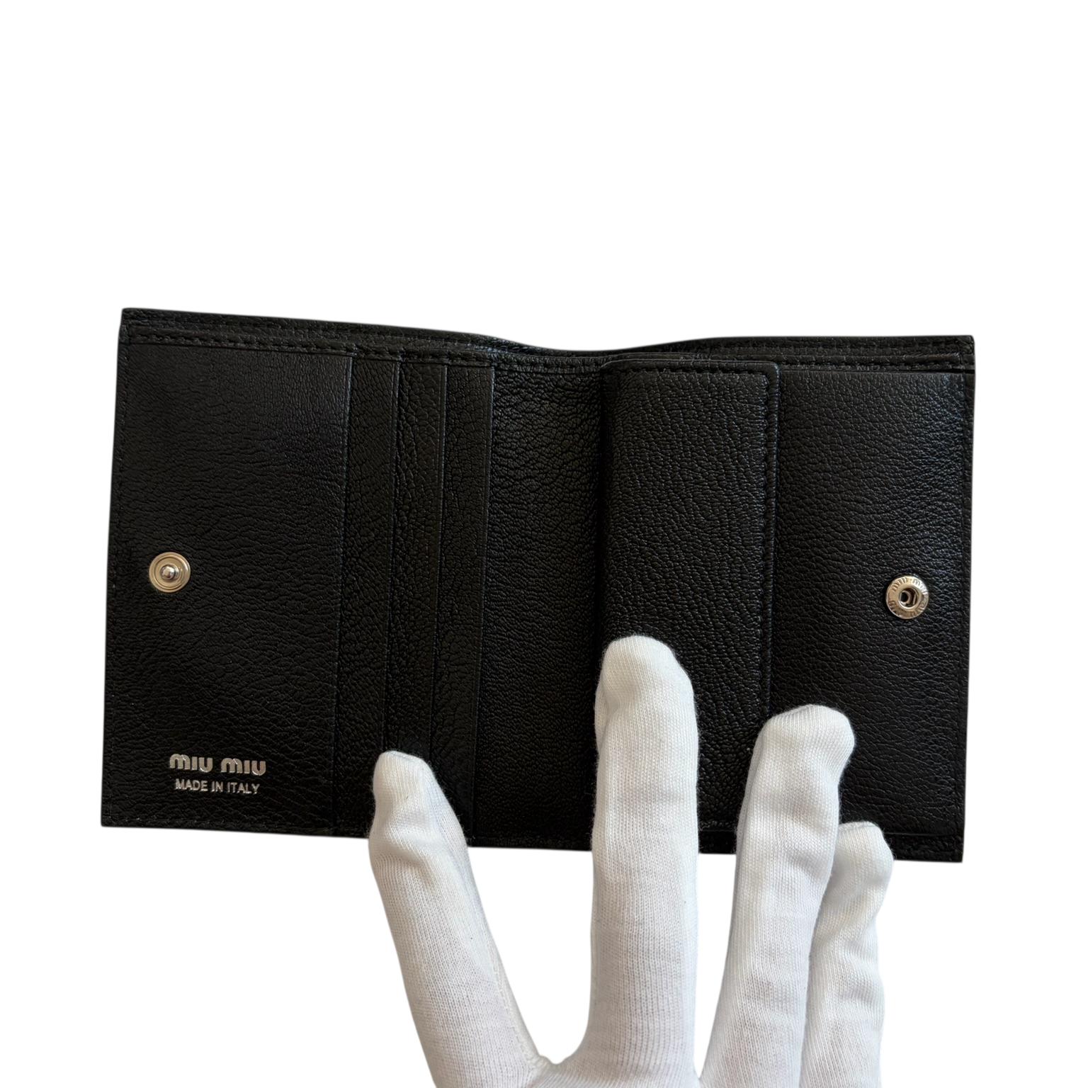 miu miu black wallet
