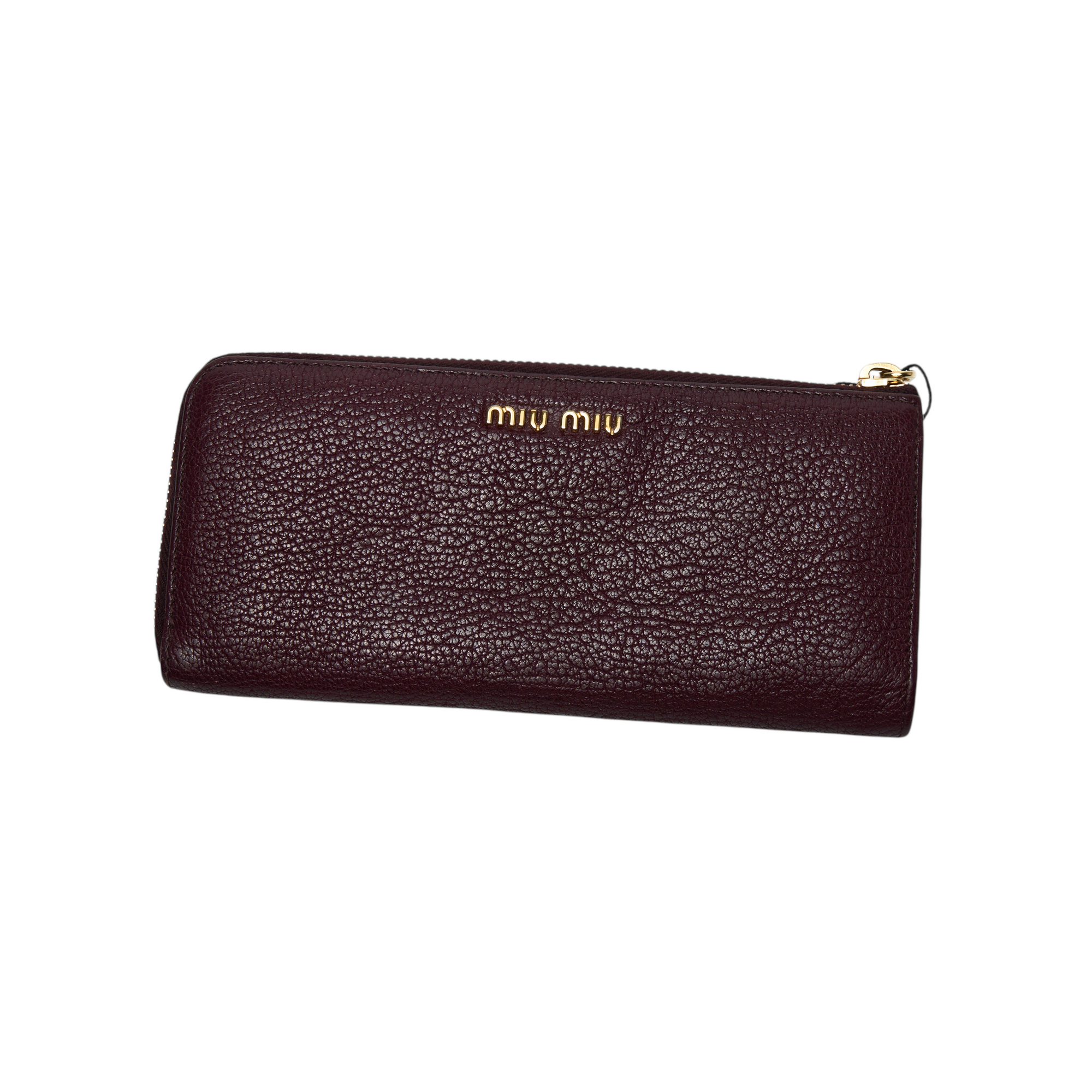 miu miu purple bow long wallet