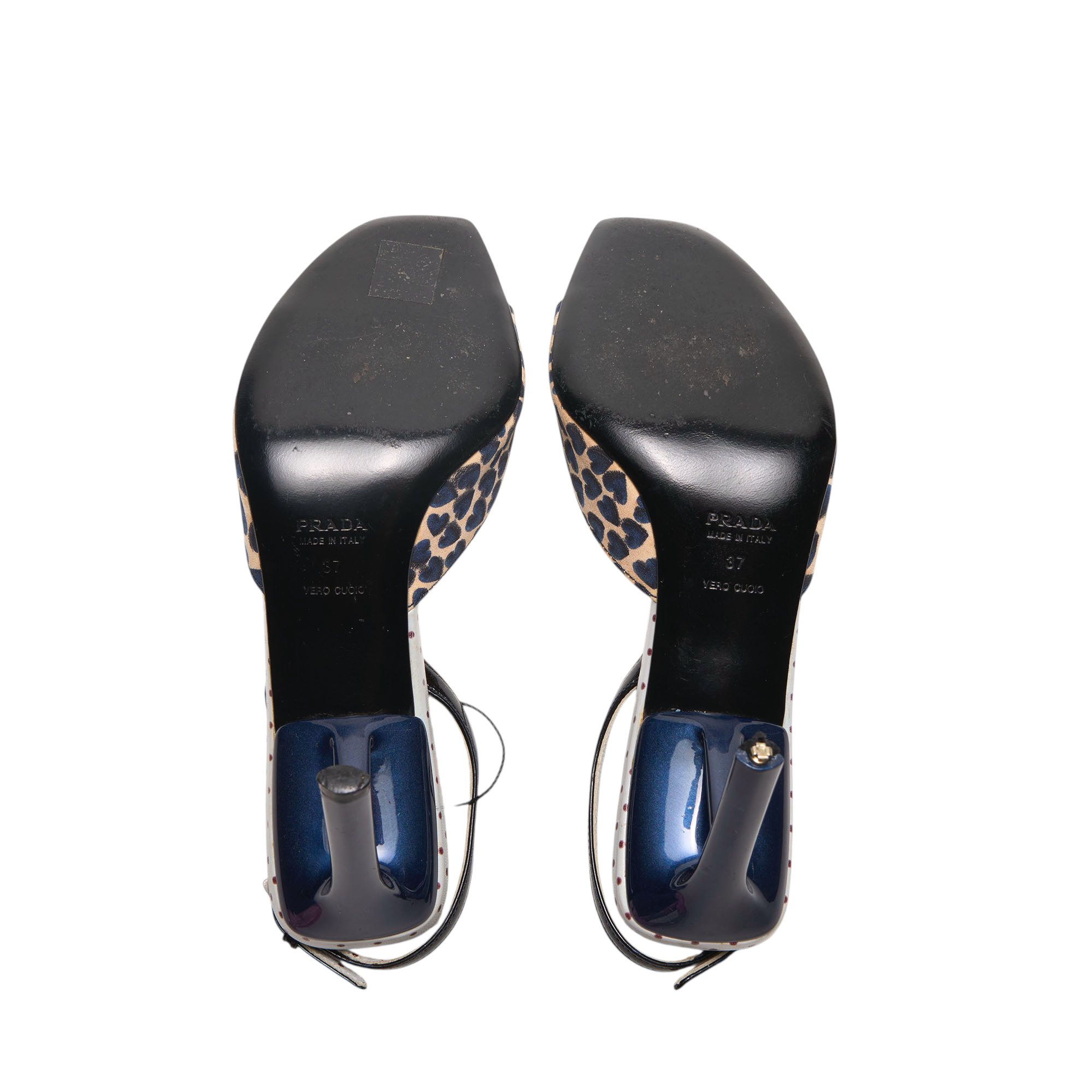 prada ss2000 heart sandal heels