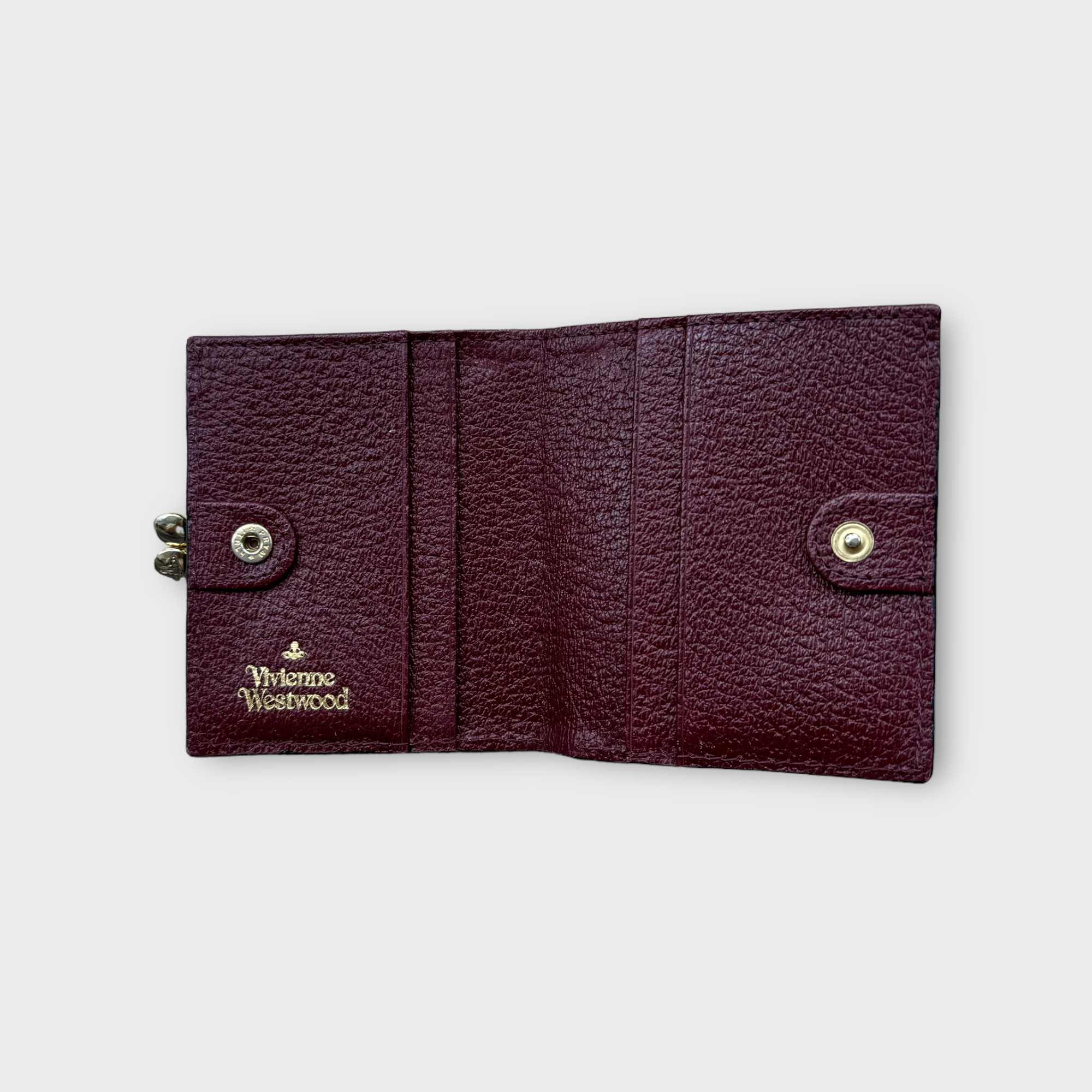 vivienne westwood burgundy red wallet