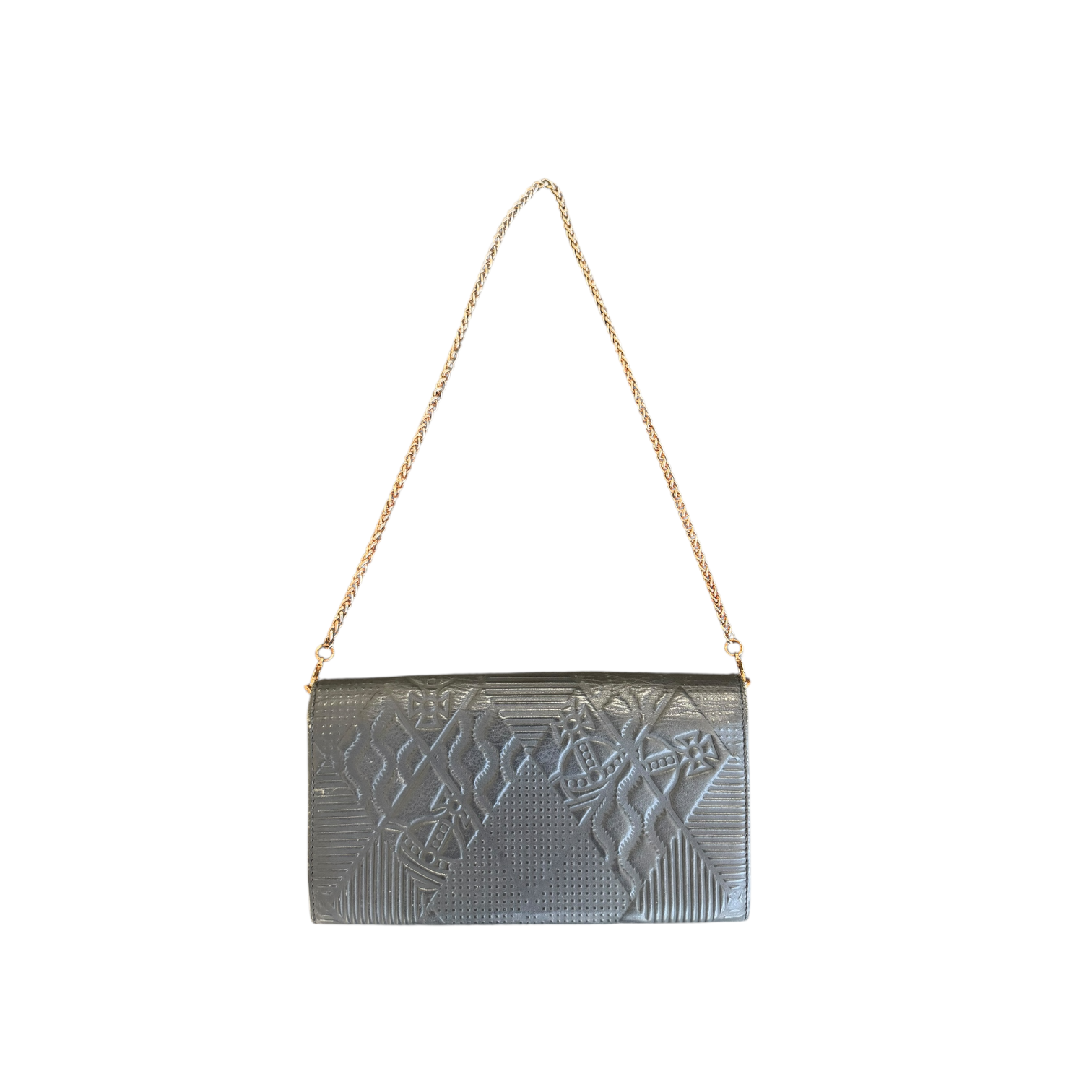 vivienne westwood gray wallet on chain bag
