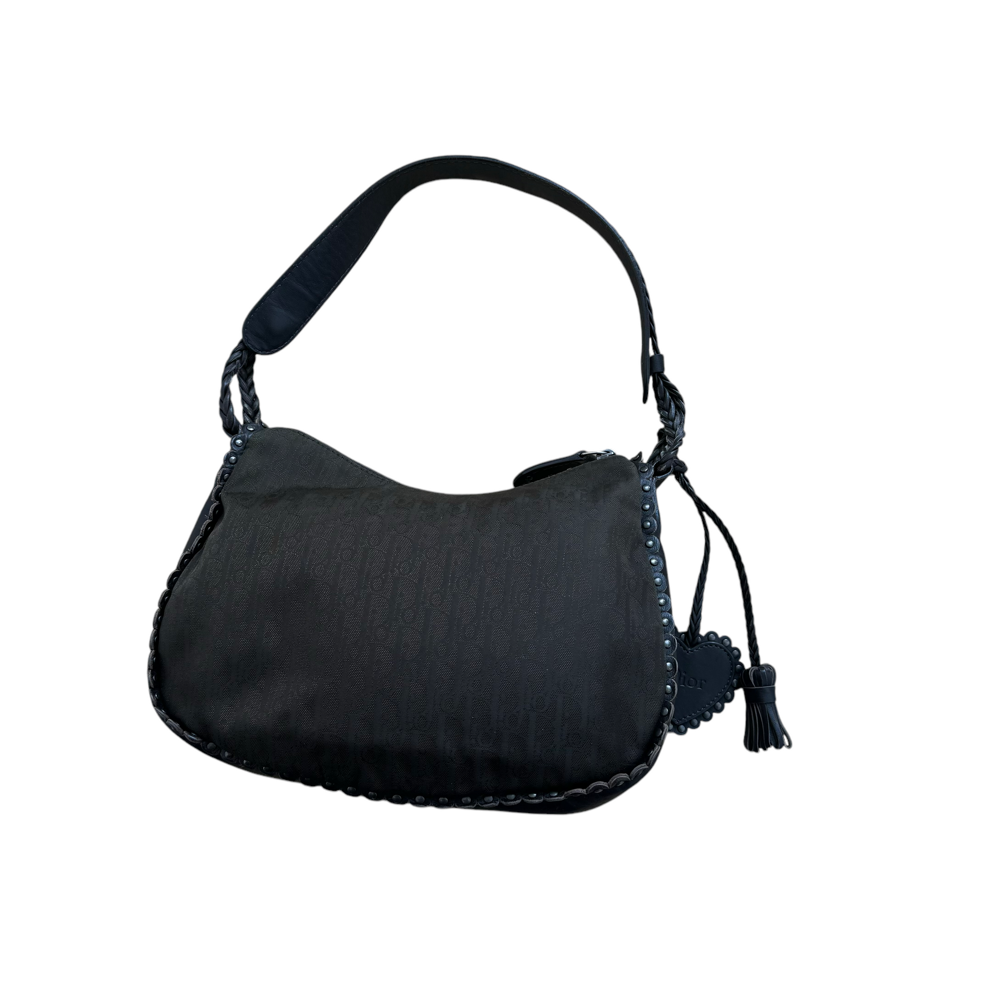 christian dior 2000s black shoulder bag