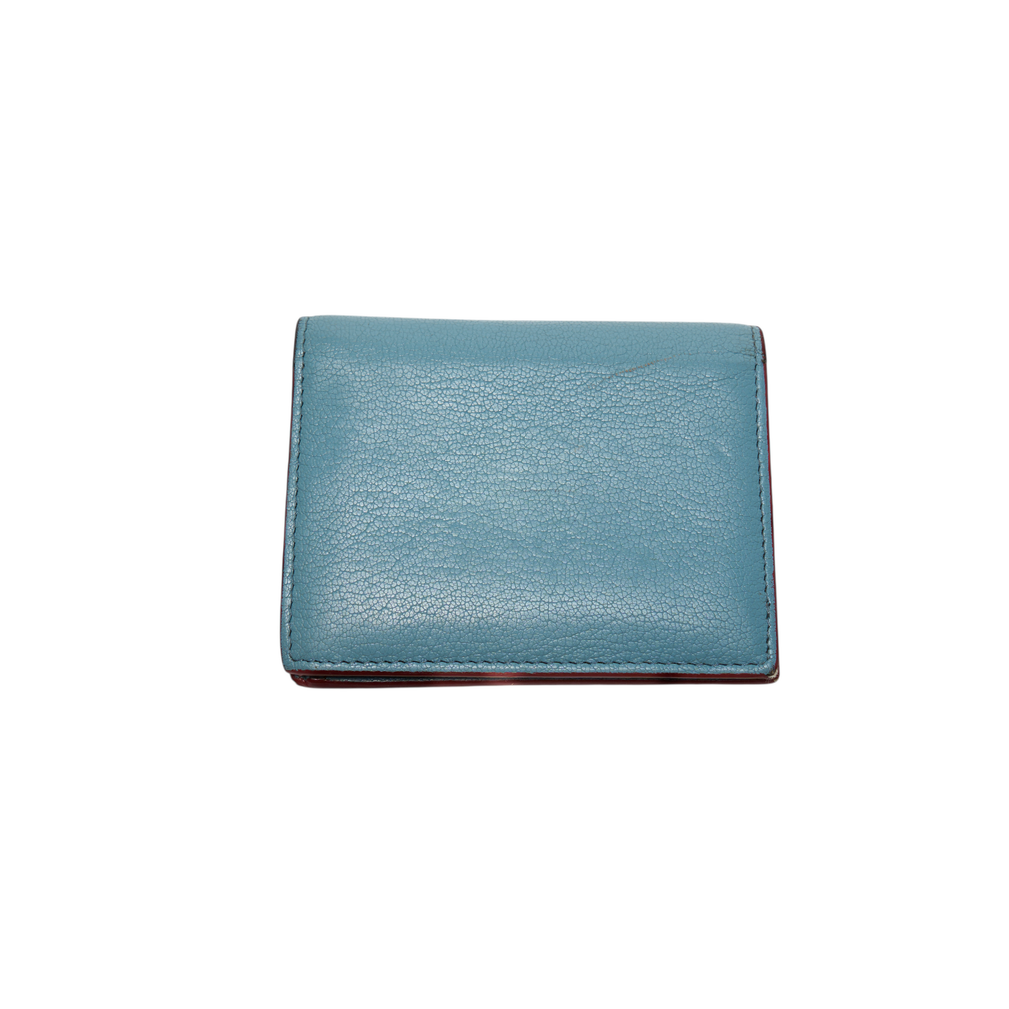 miu miu blue heart wallet