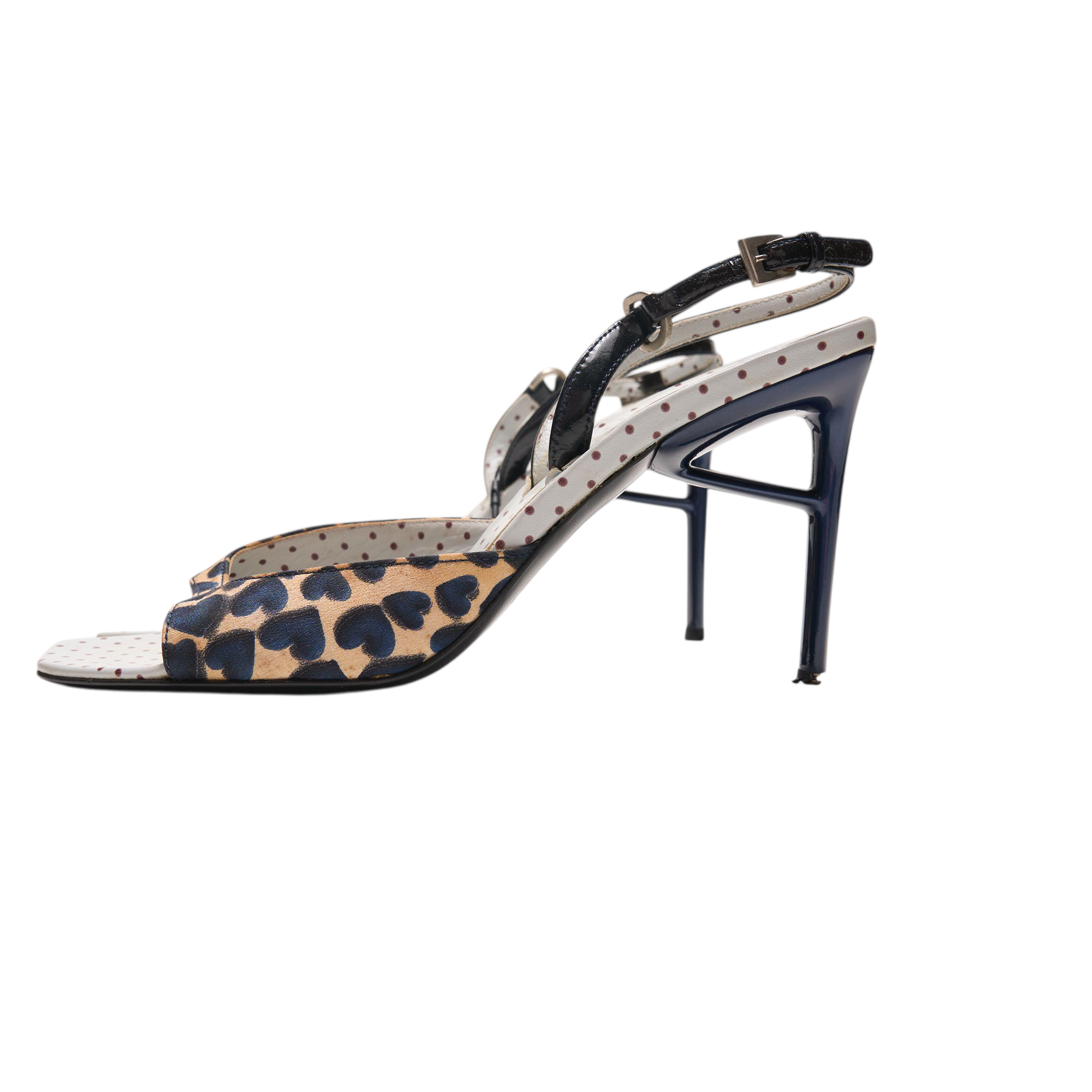 prada ss2000 heart sandal heels