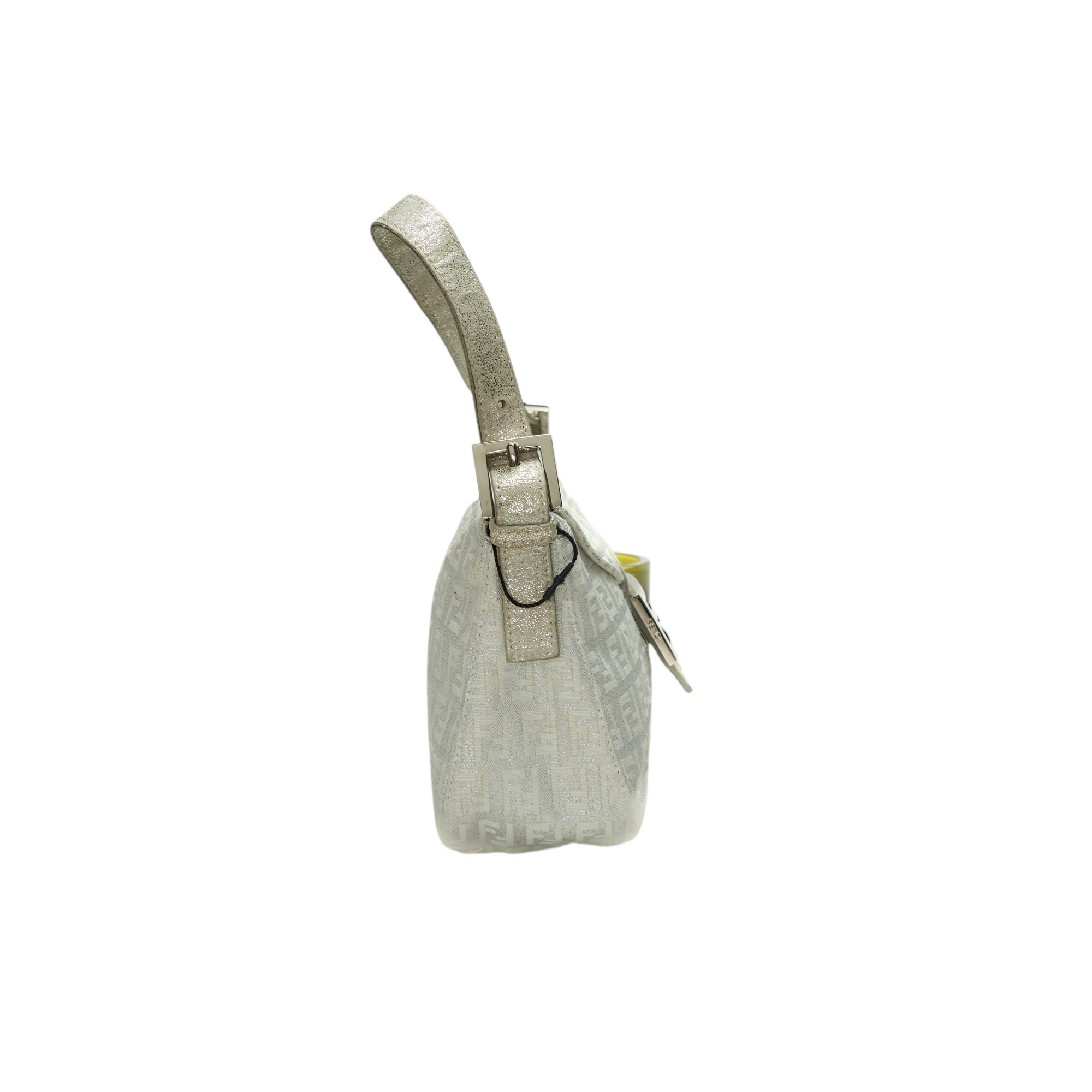 fendi 2000 silver baguette bag