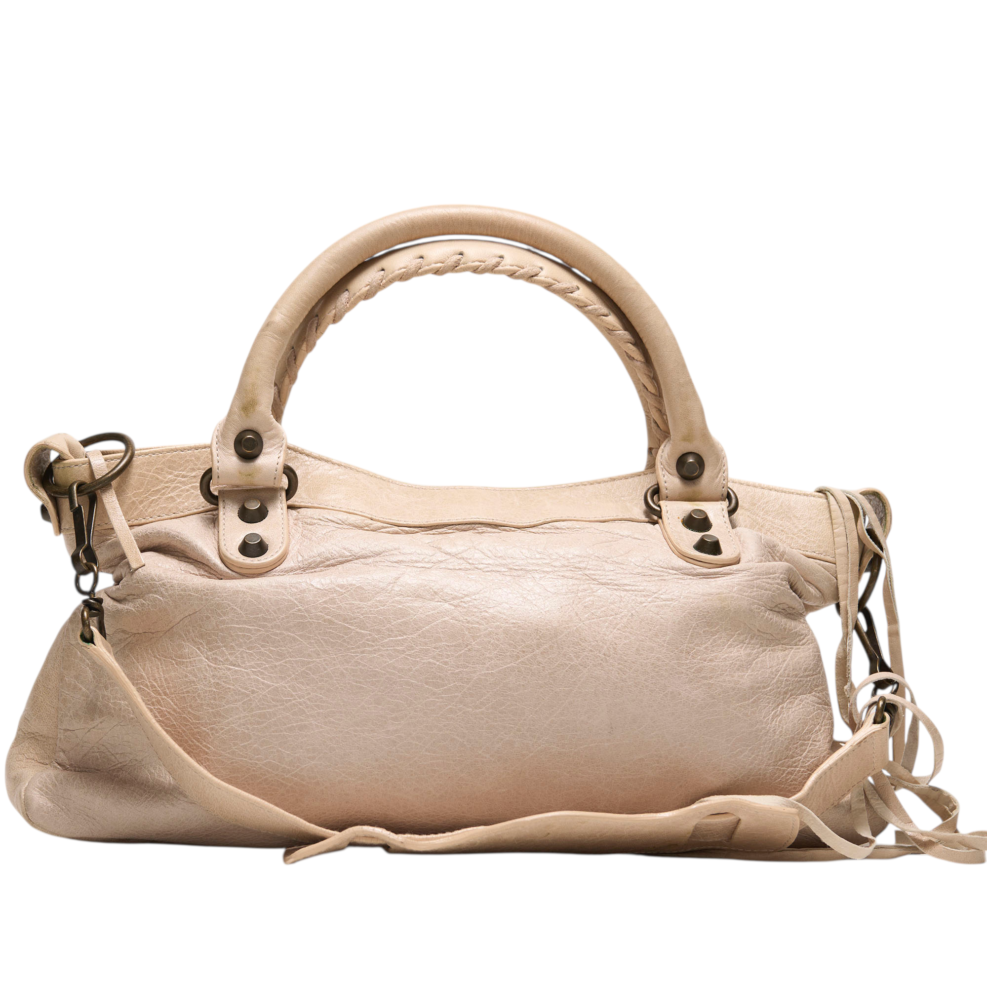 balenciaga 2000s cream city bag