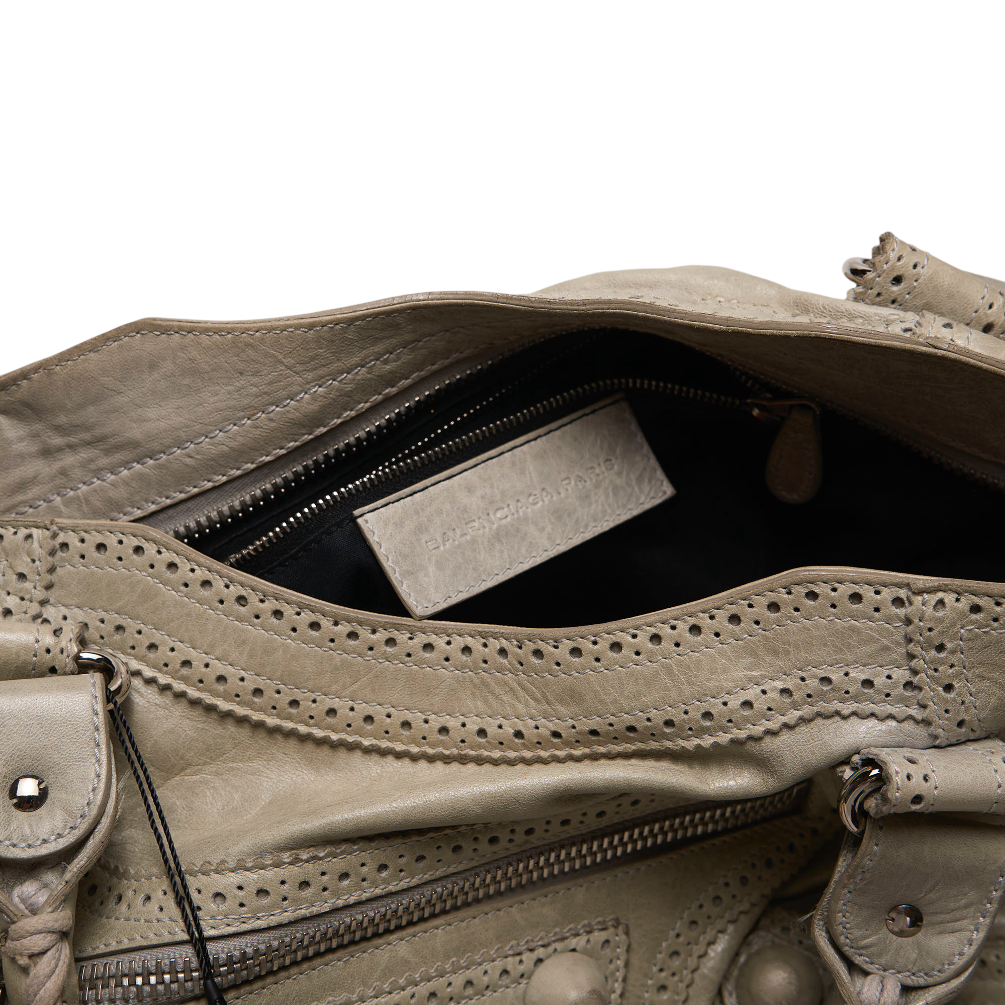 balenciaga 2000s cream city bag