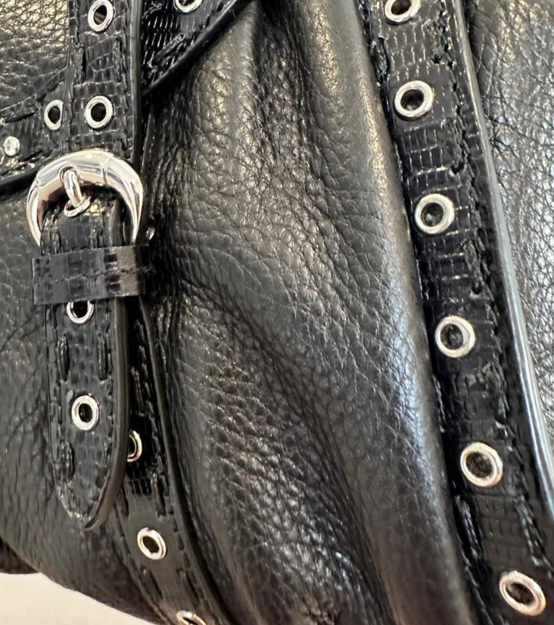 christian dior 2000s black shoulder bag