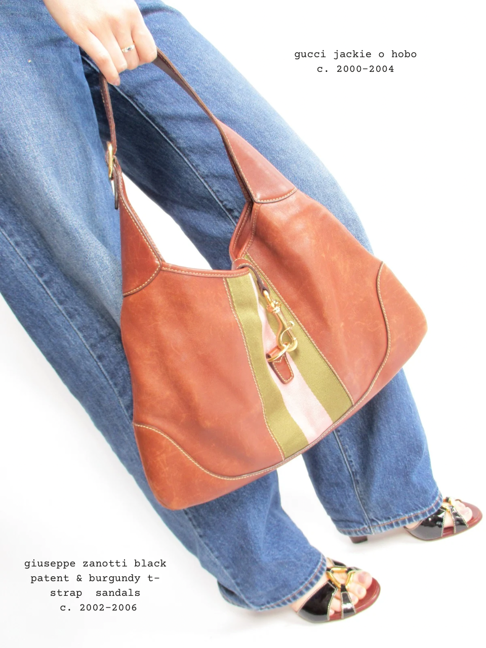 gucci 2000s brown jackie bag