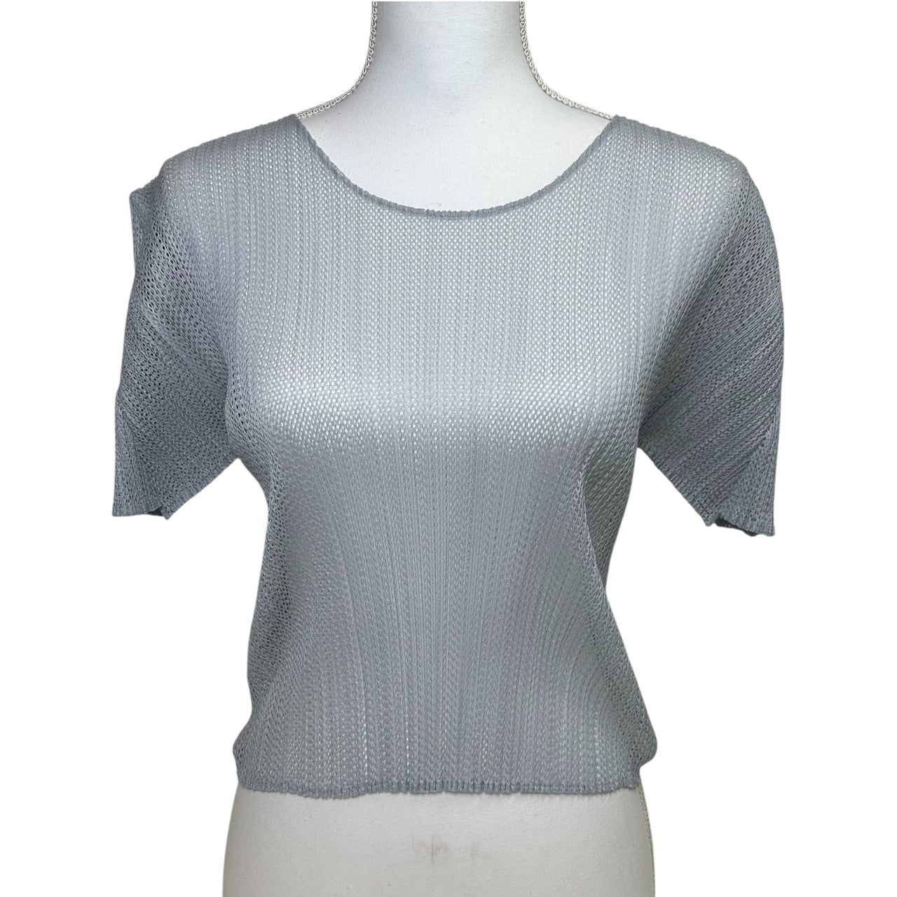 issey miyake gray top