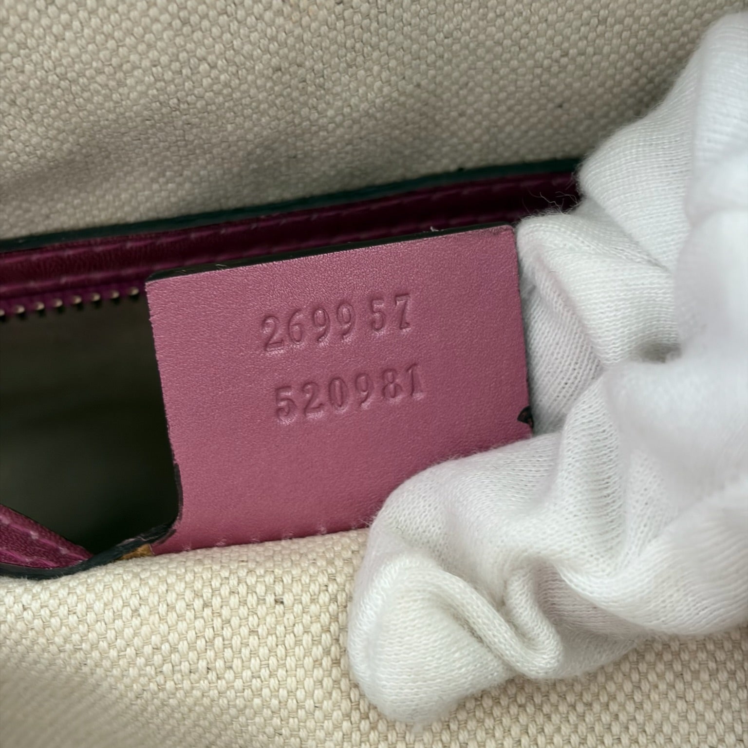 gucci 2000s metallic pink bag