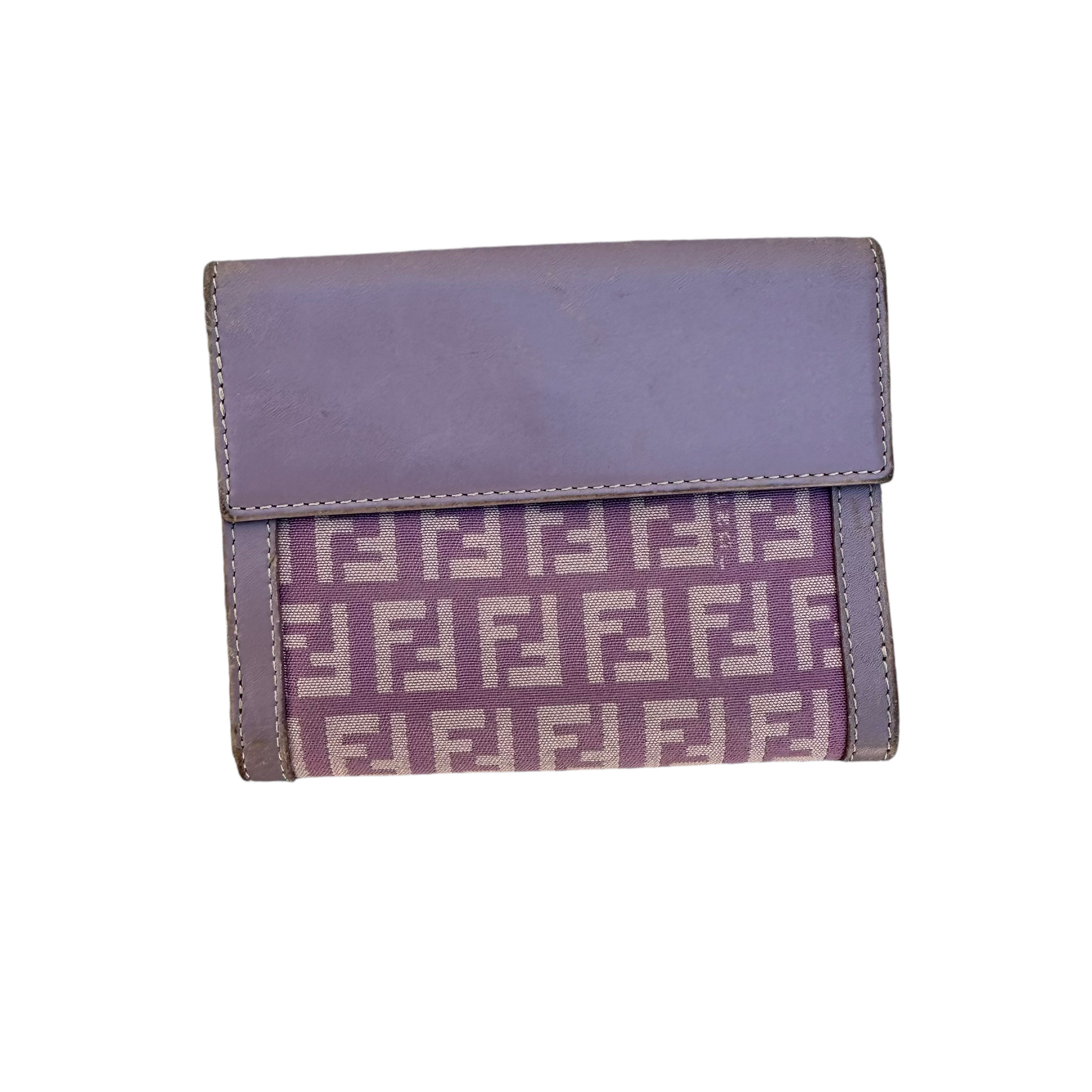 fendi 2000s purple wallet