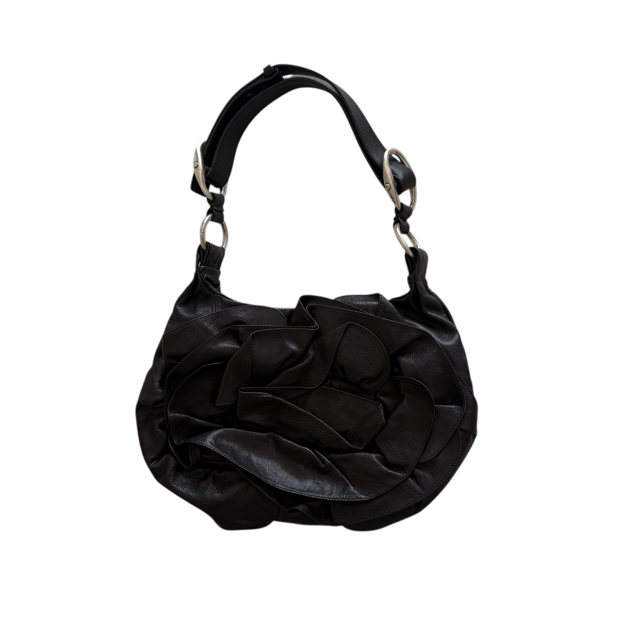 yves saint laurent 2000s black shoulder bag