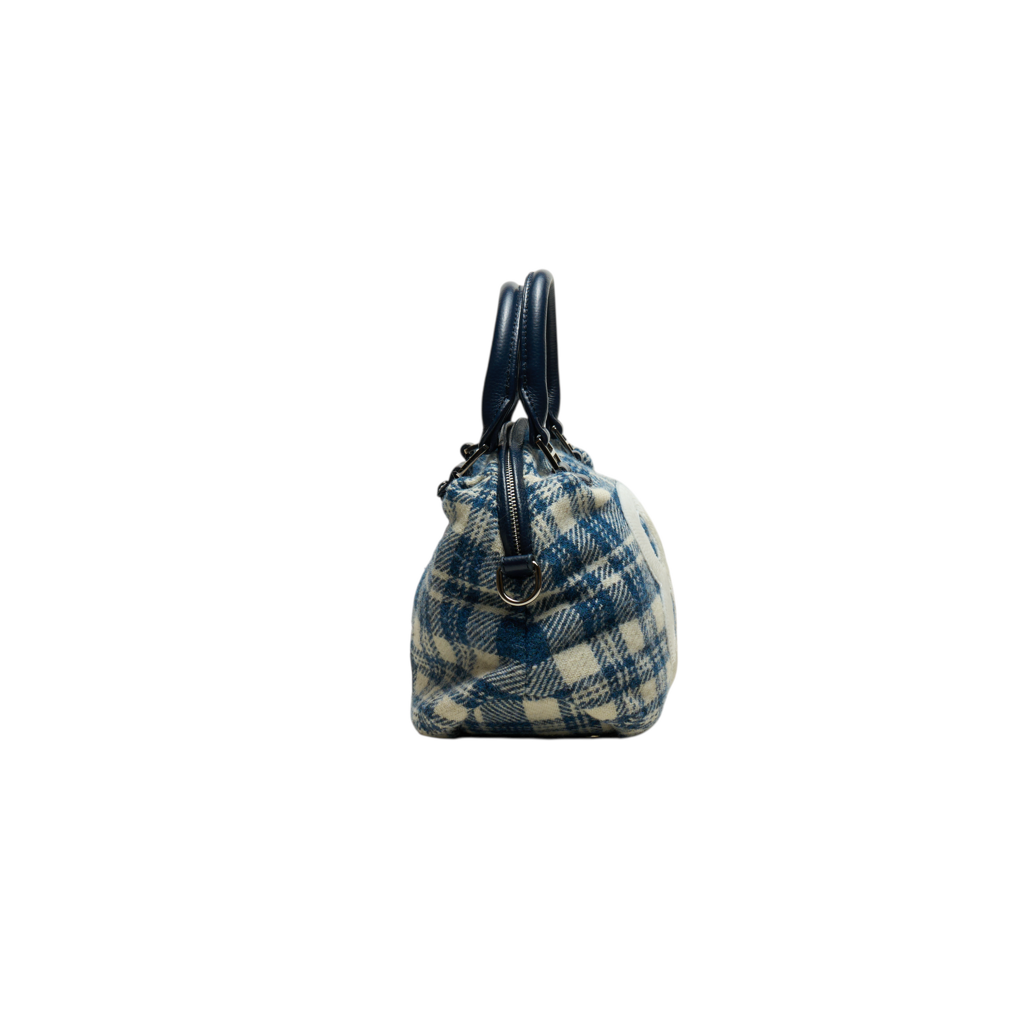 muta blue plaid mini 8 bag
