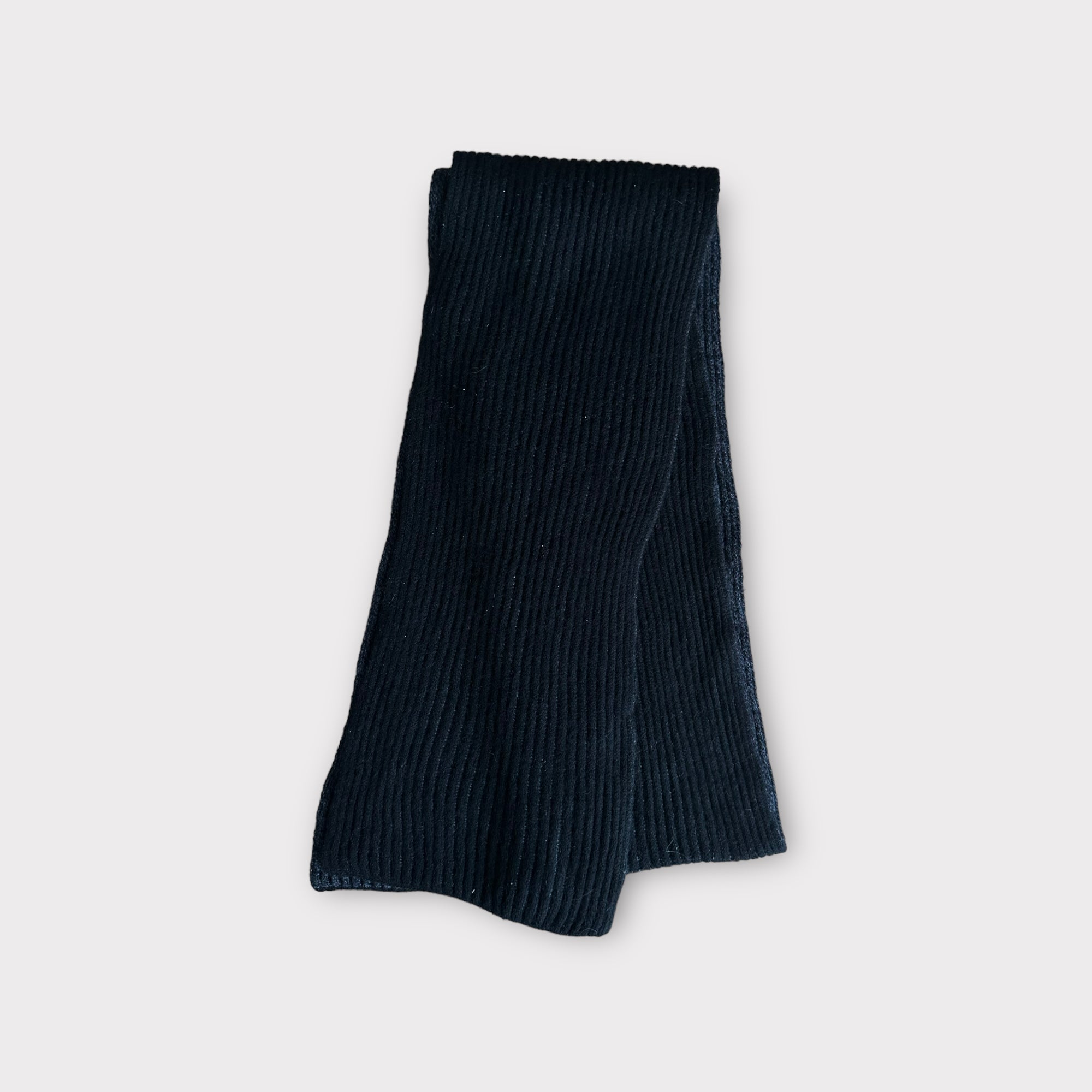 Black Ribbed Scarf vivienne westwood black ribbed scarf – hachi archive