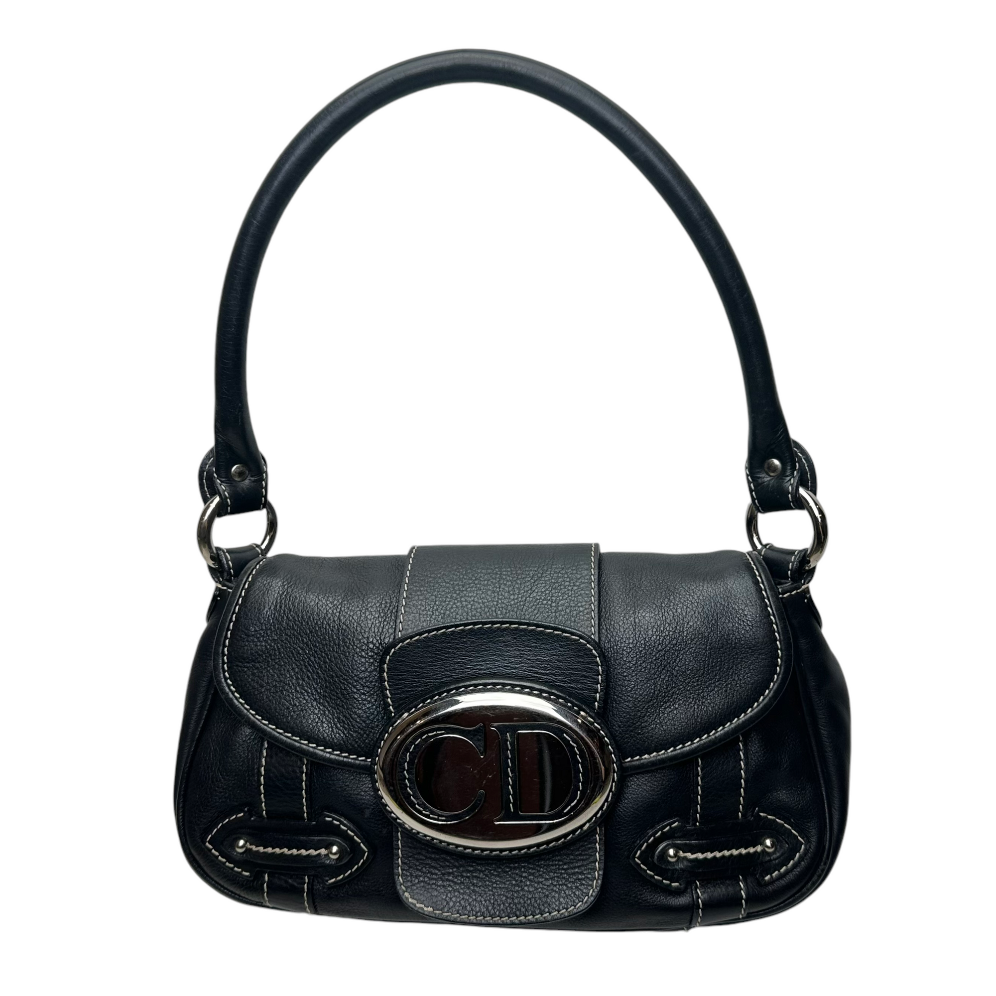 christian dior 2000s black shoulder bag