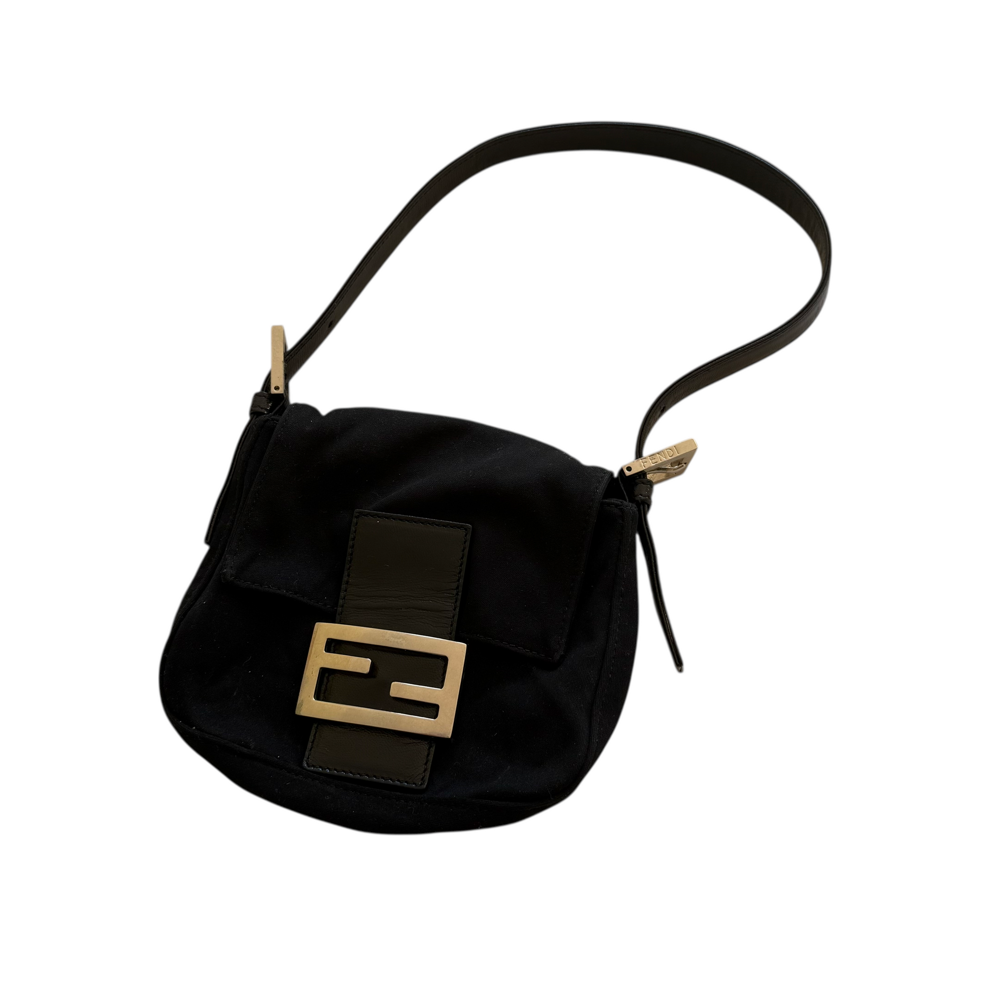 fendi 2000s black mini bag