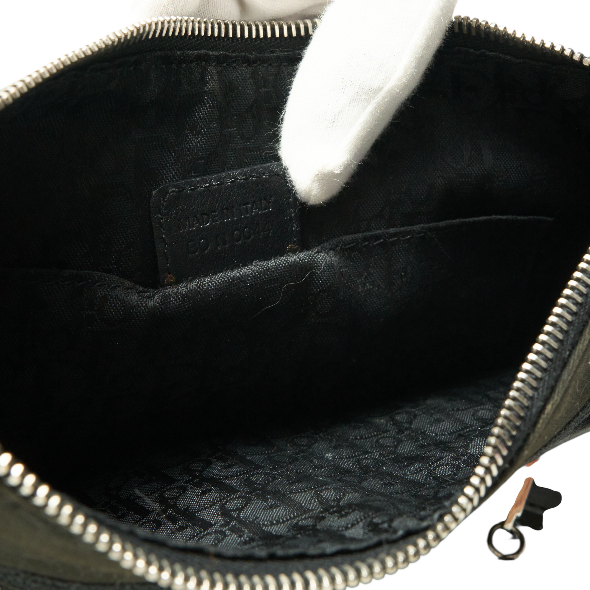 christian dior 2000s black lace shoulder bag
