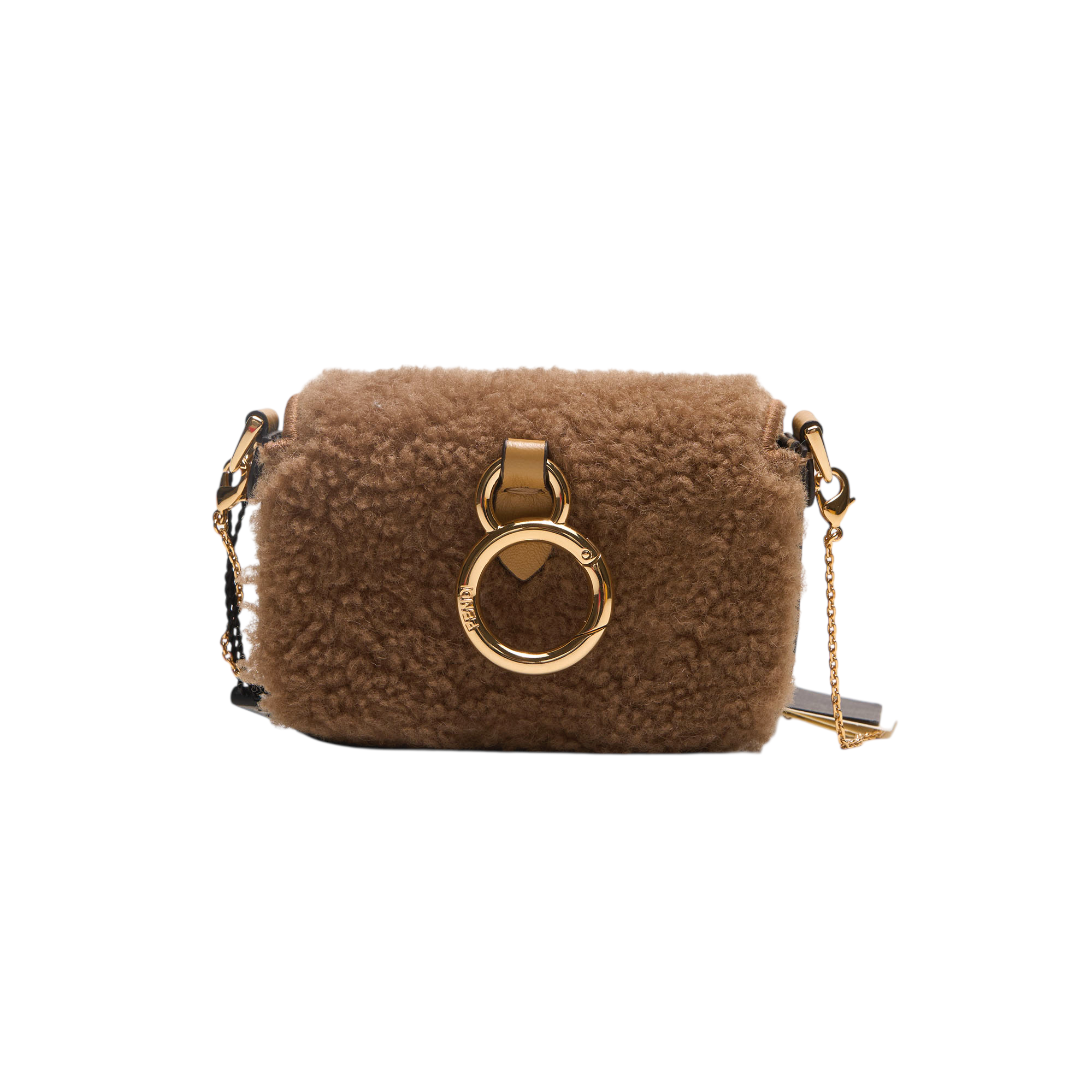 fendi brown nano baguette bag