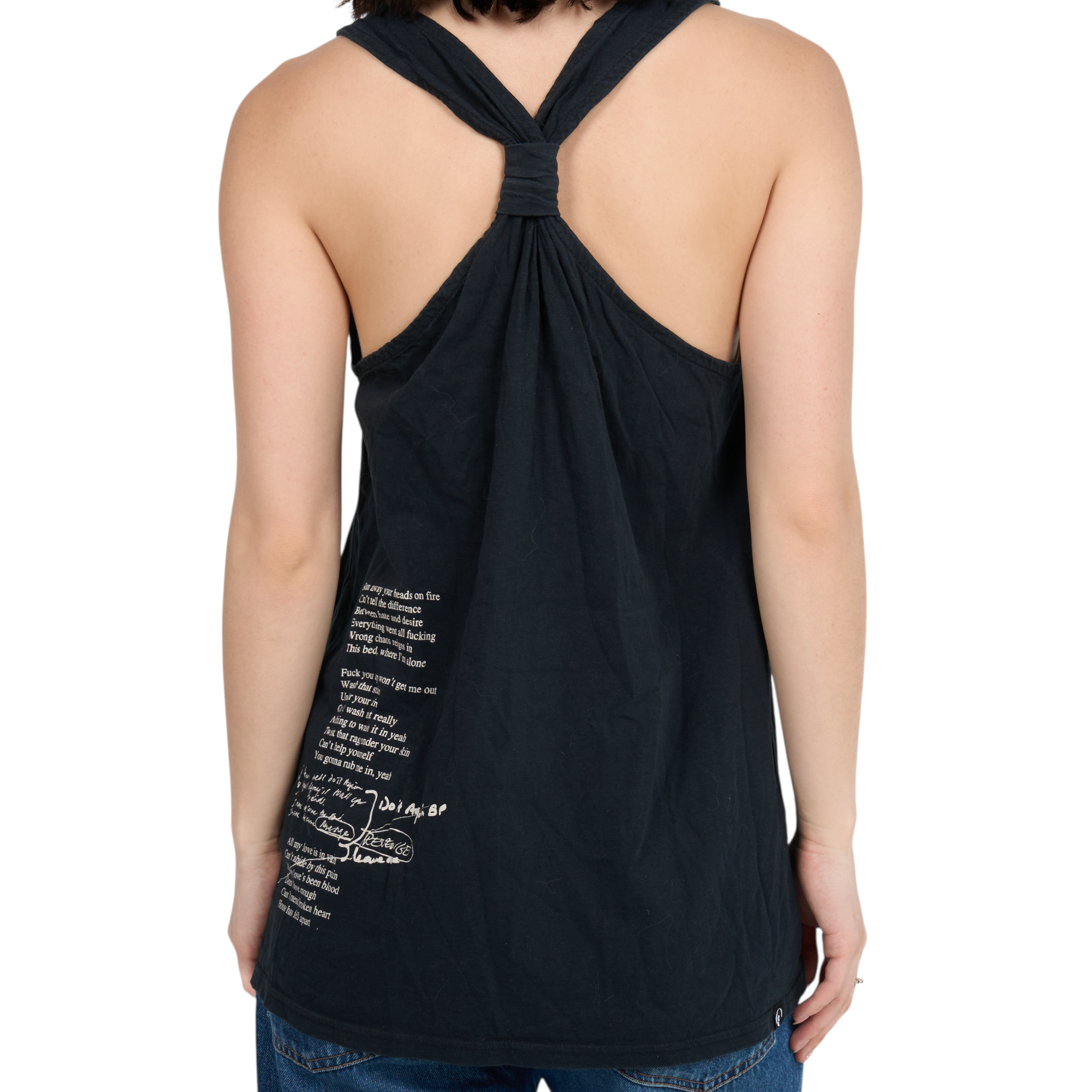 hysteric glamour black courtney love tank top