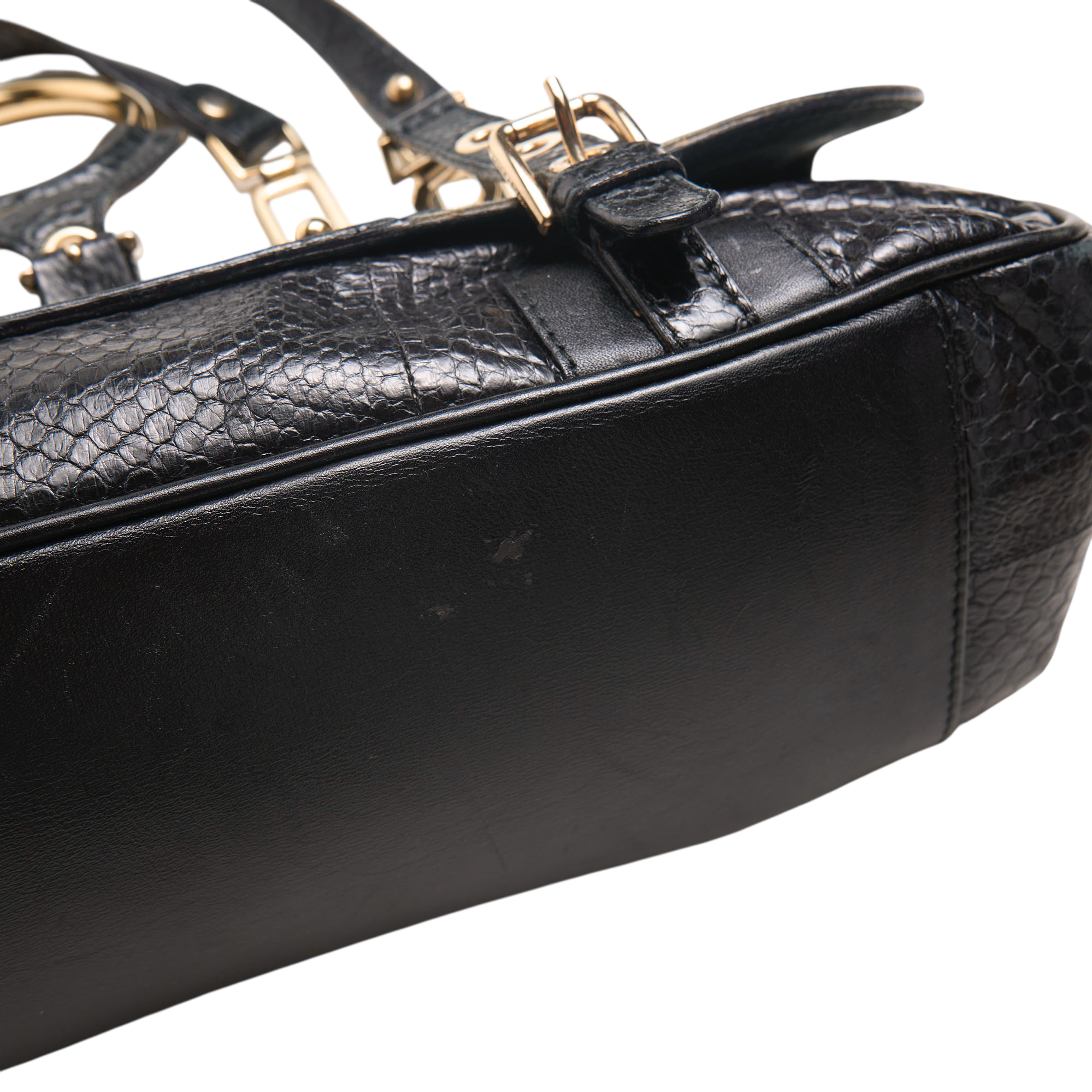 dolce & gabbana 2000s black shoulder bag