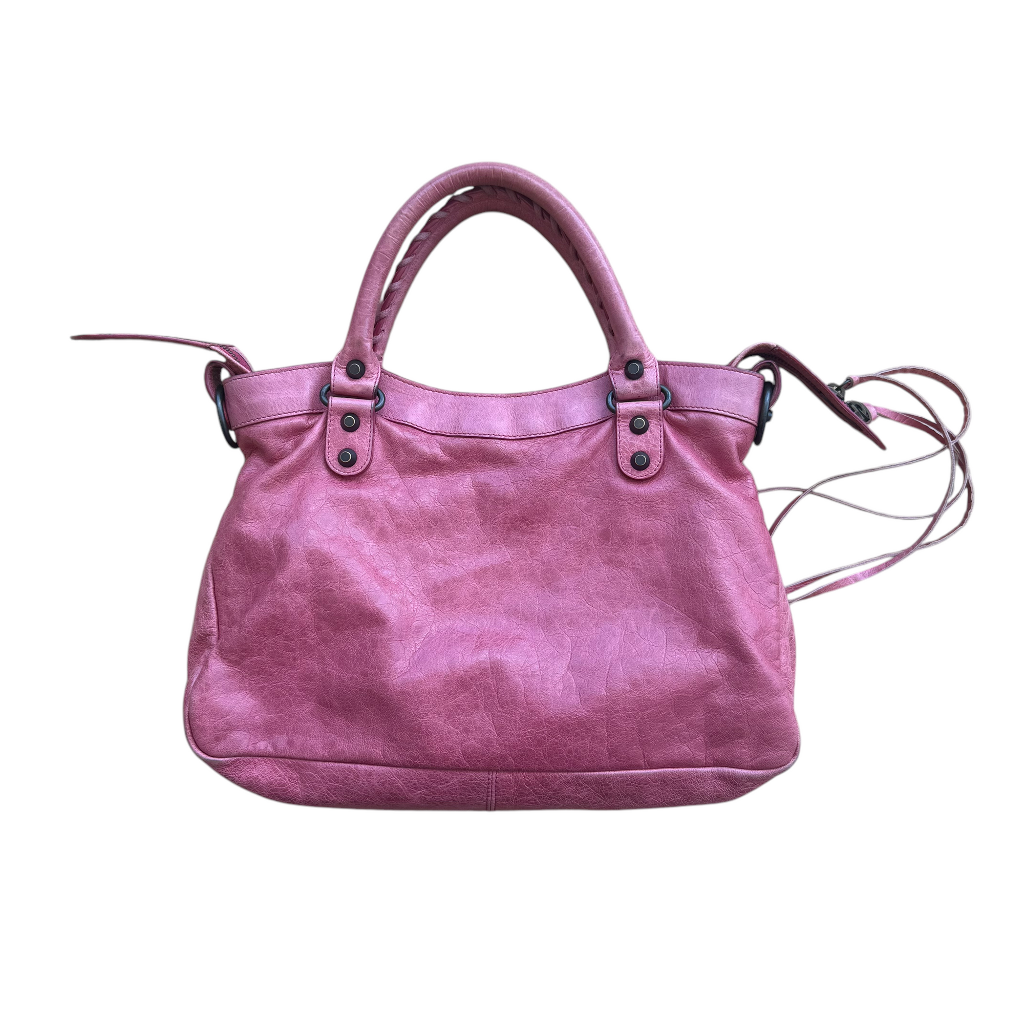 balenciaga pink city bag