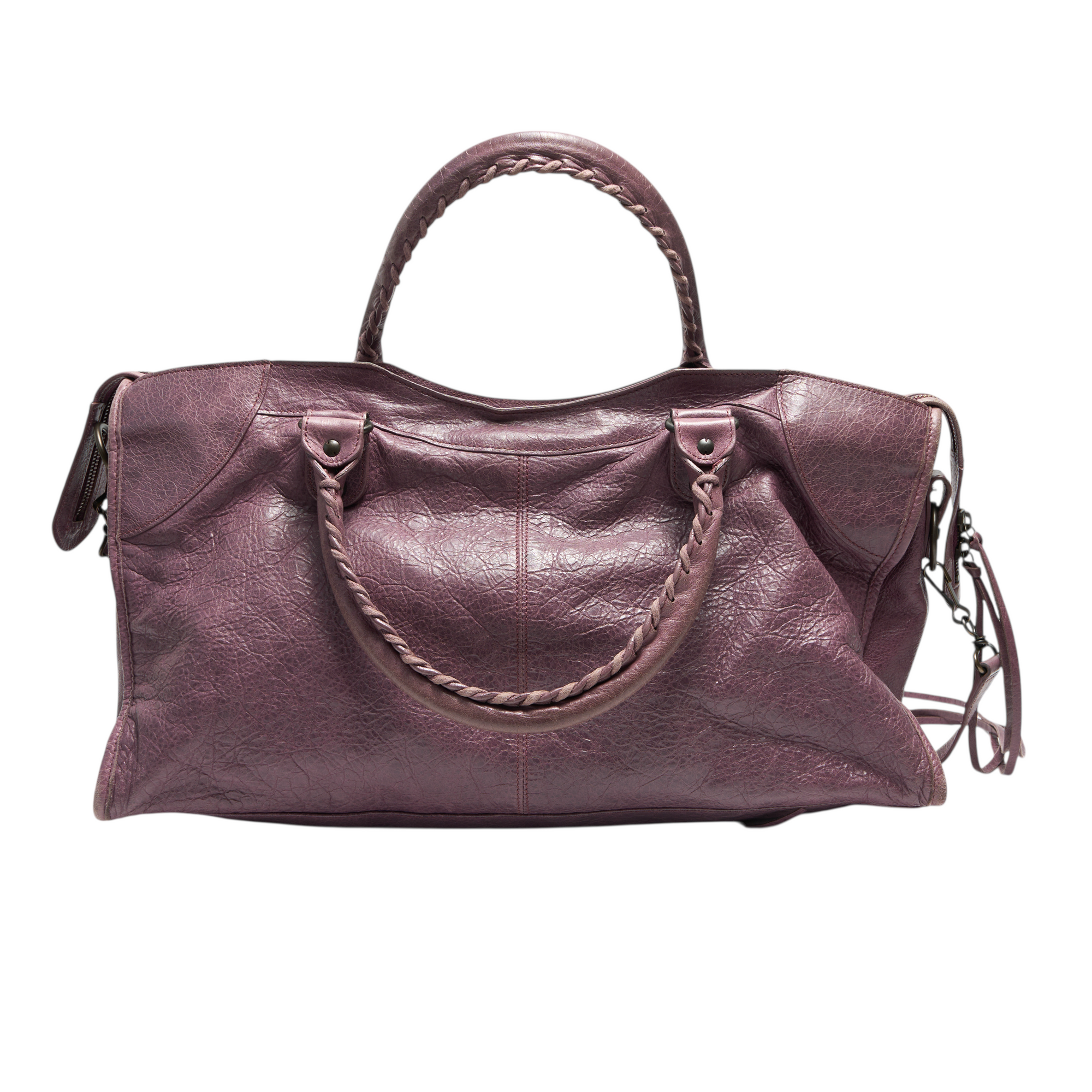 balenciaga 2000s purple city bag
