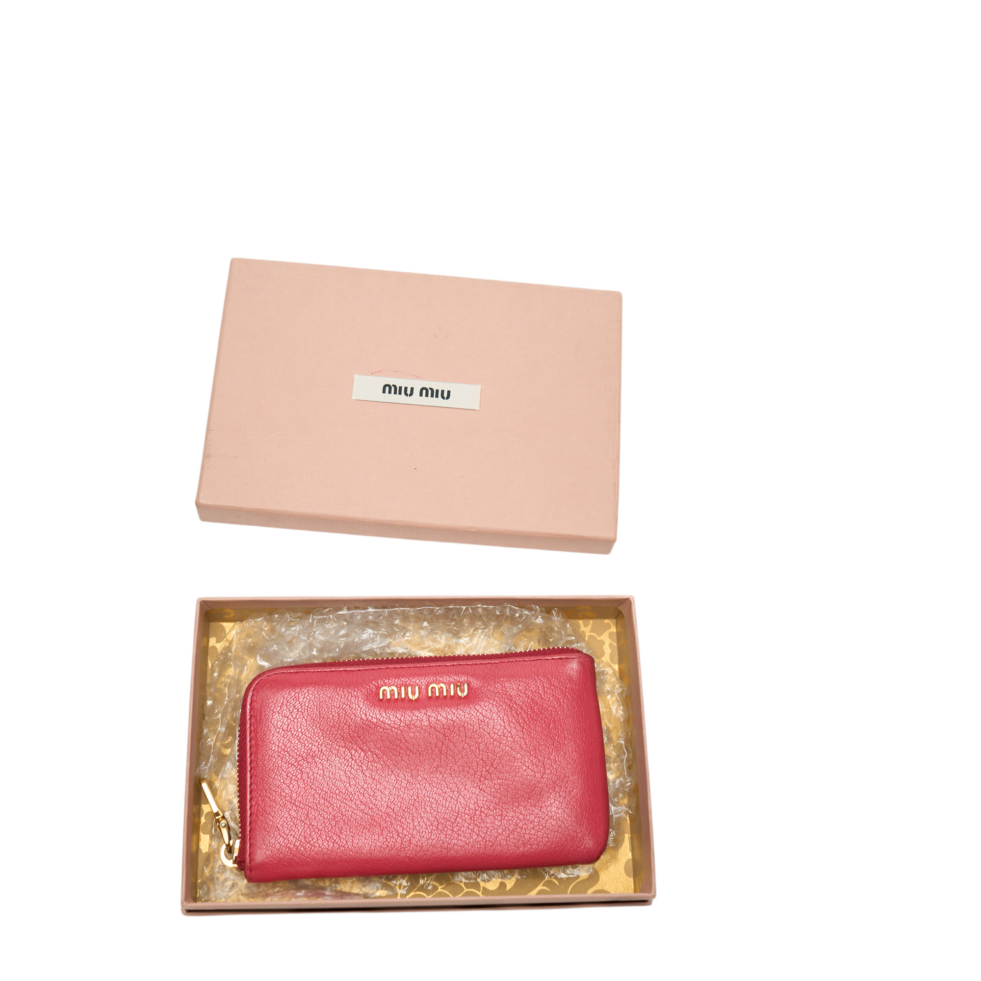 miu miu red wallet