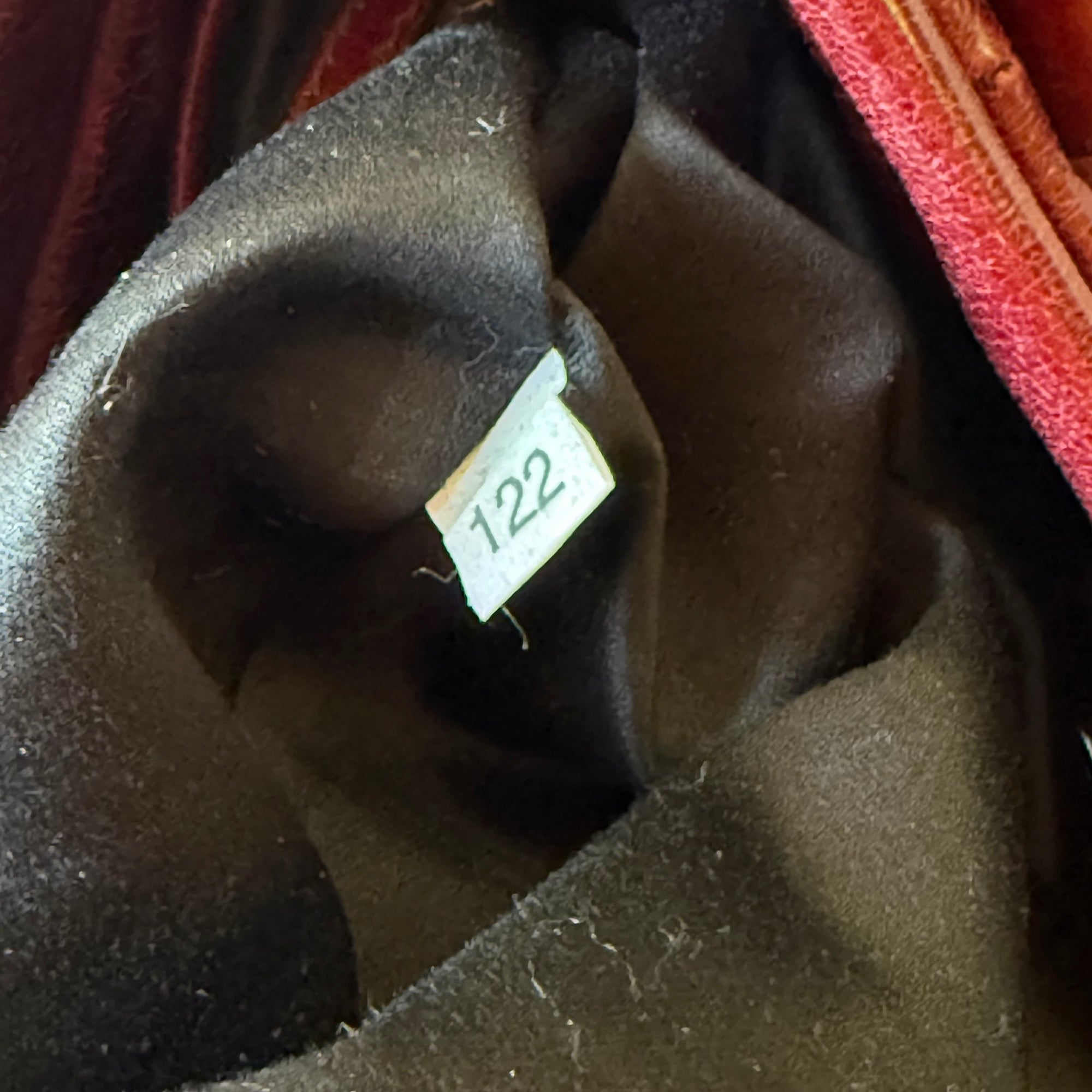miu miu 2000s red shoulder bag