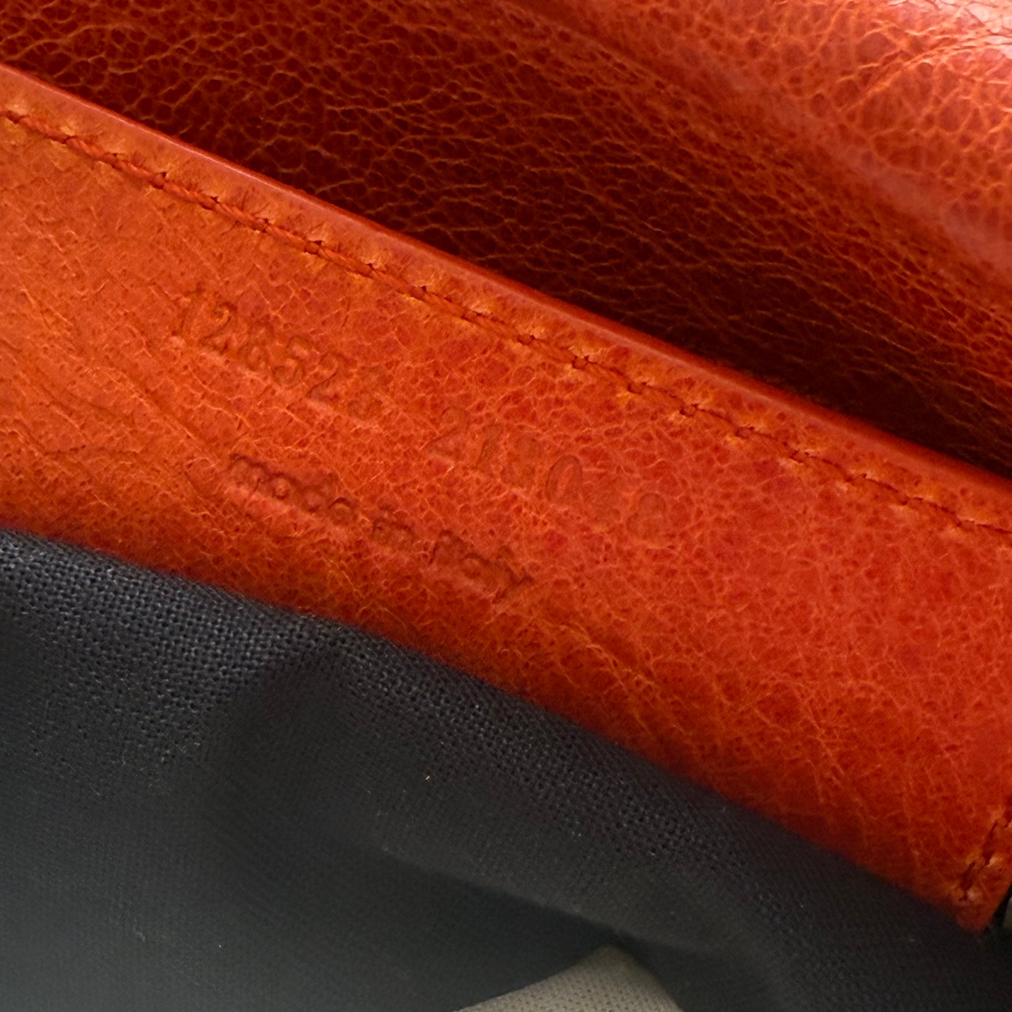 balenciaga 2000s orange city bag