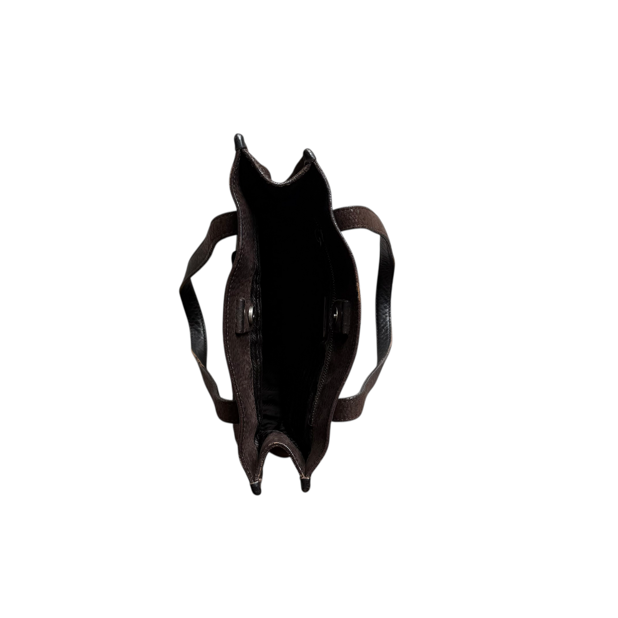 prada 2000s brown bow bag