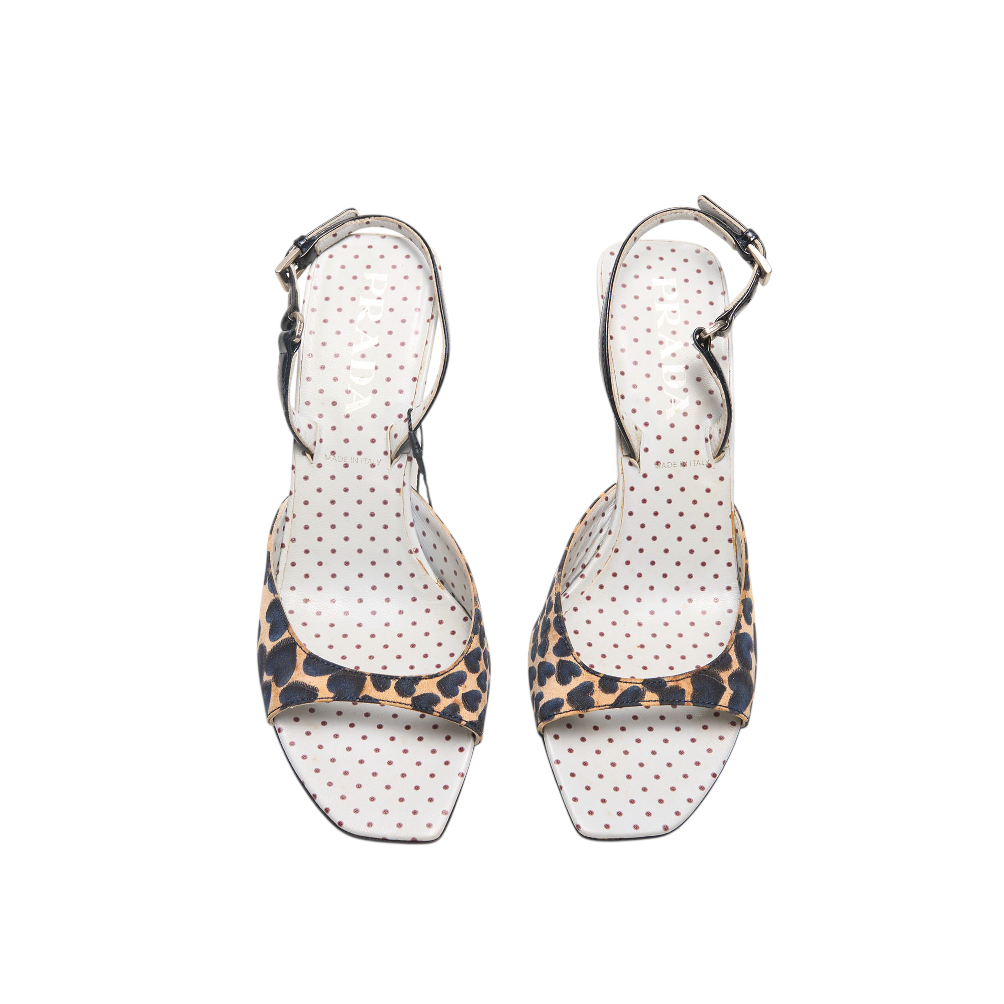 prada ss2000 heart sandal heels