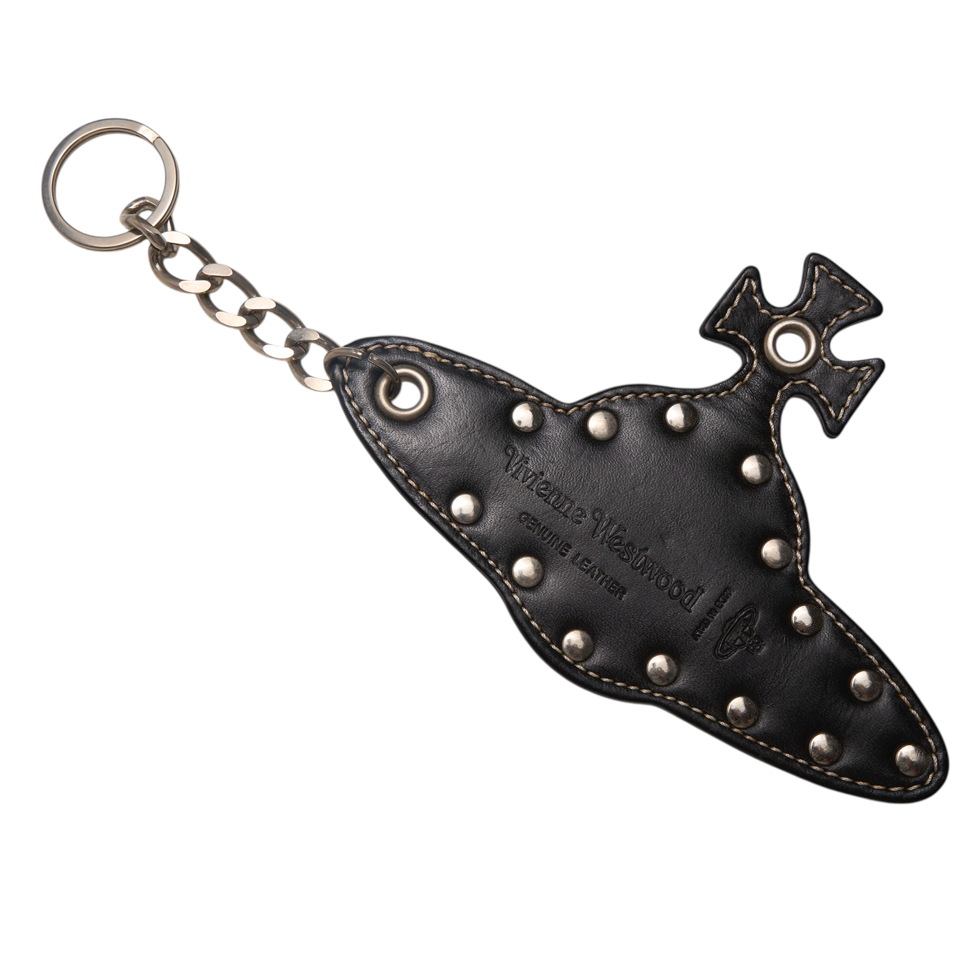 vivienne westwood 2000s black orb keychain