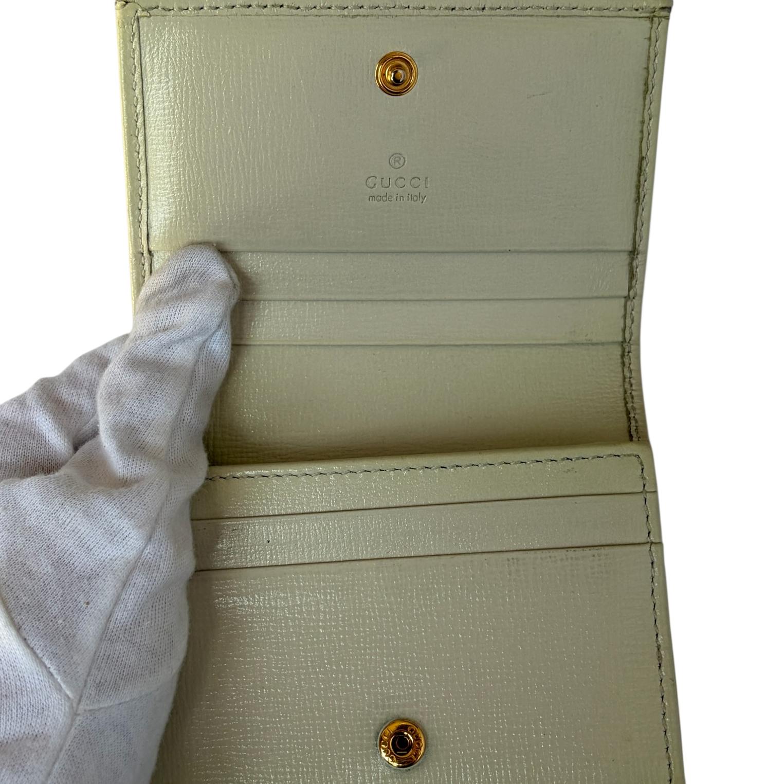 gucci cream horsebit bag