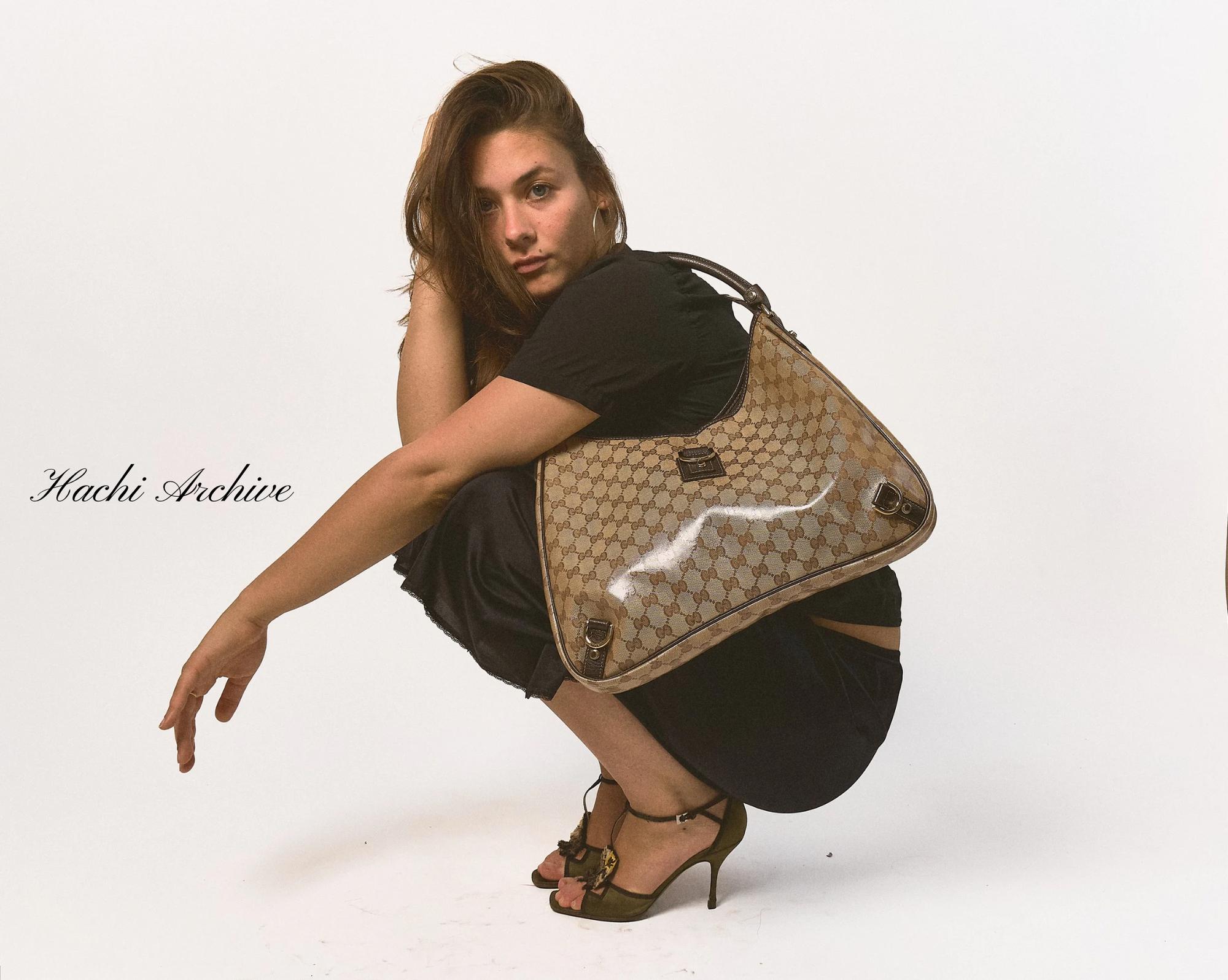 gucci 2000s abbey hobo bag