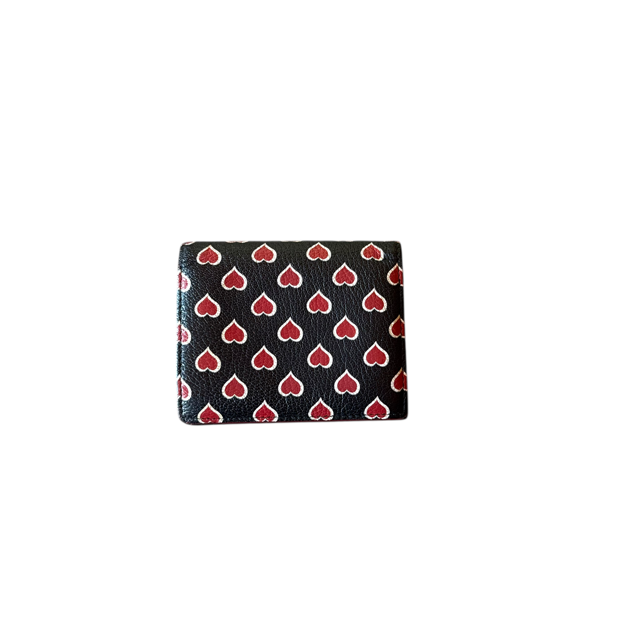 miu miu black heart wallet