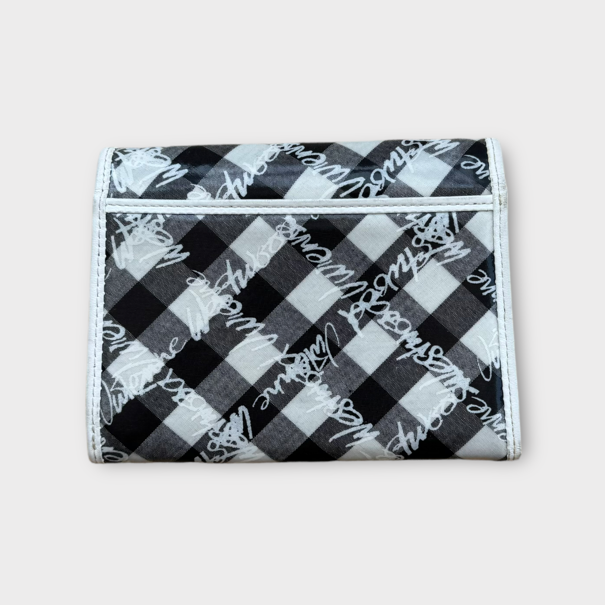 vivienne westwood black and white wallet