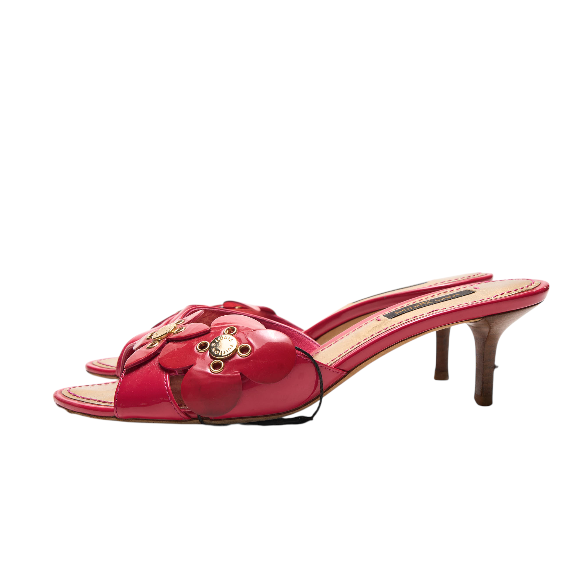 louis vuitton 2000s red heels