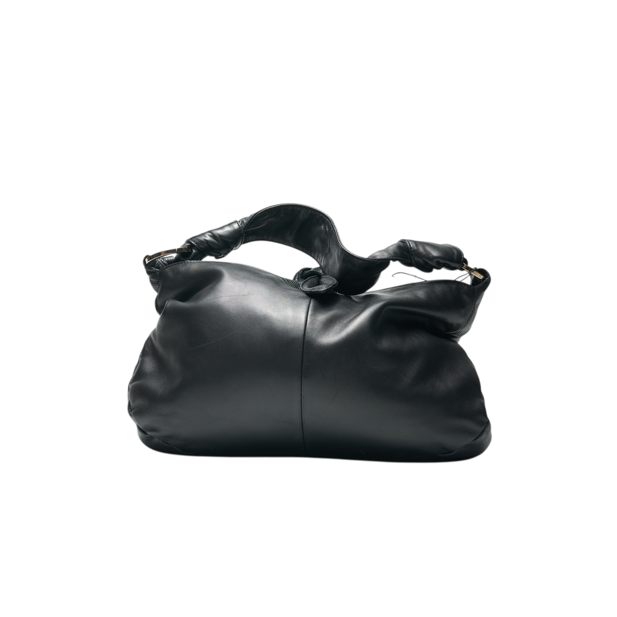 loewe 2000s black ribbon bag