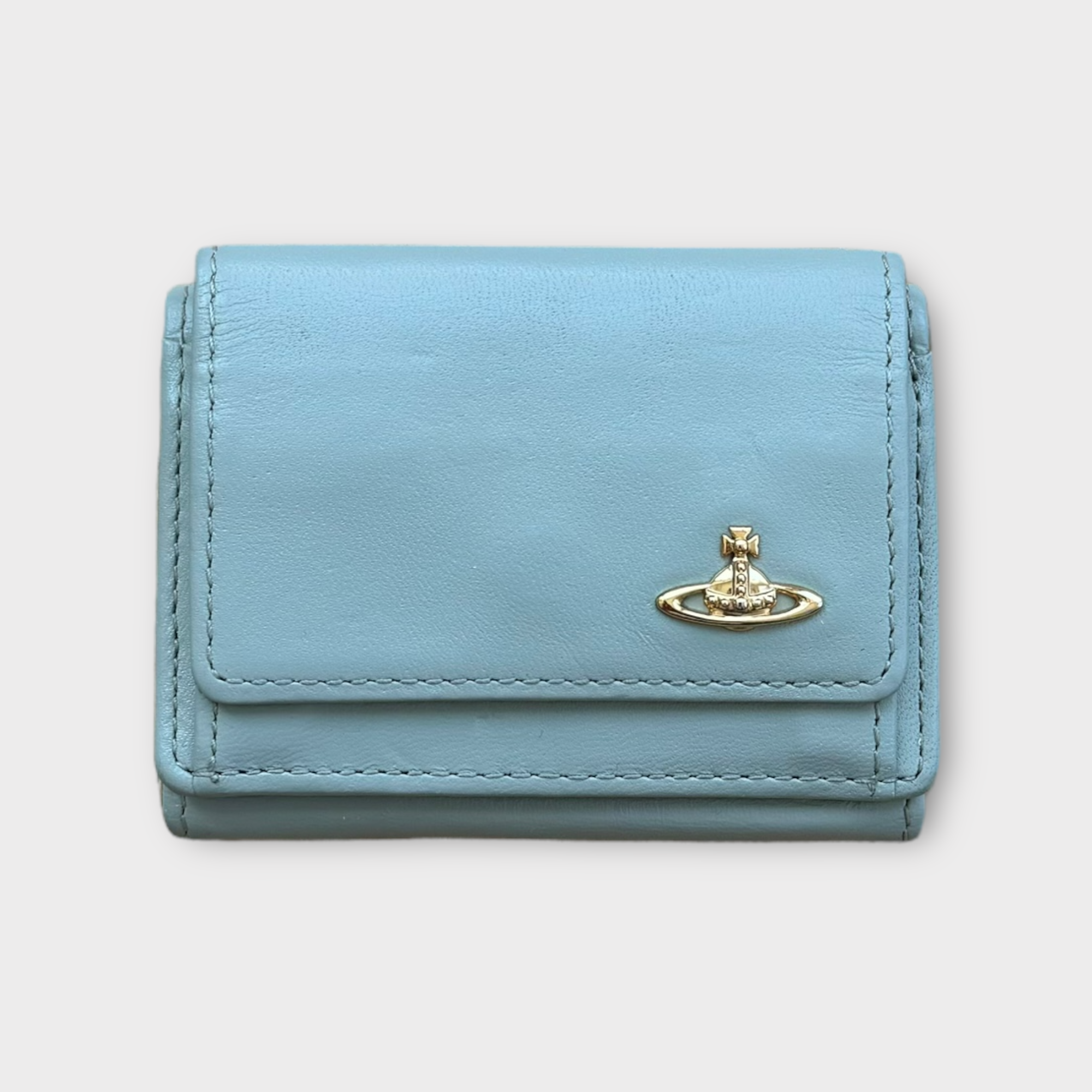 vivienne westwood light blue wallet