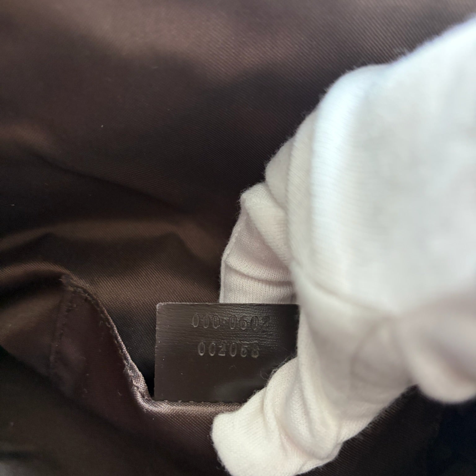 gucci 2000s brown suede bag