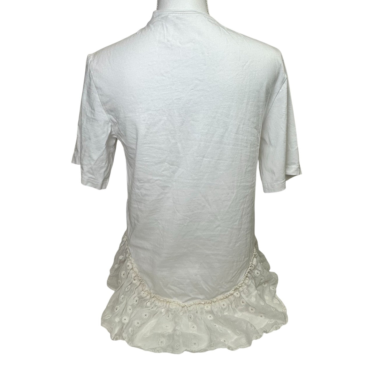 chloé white lace top