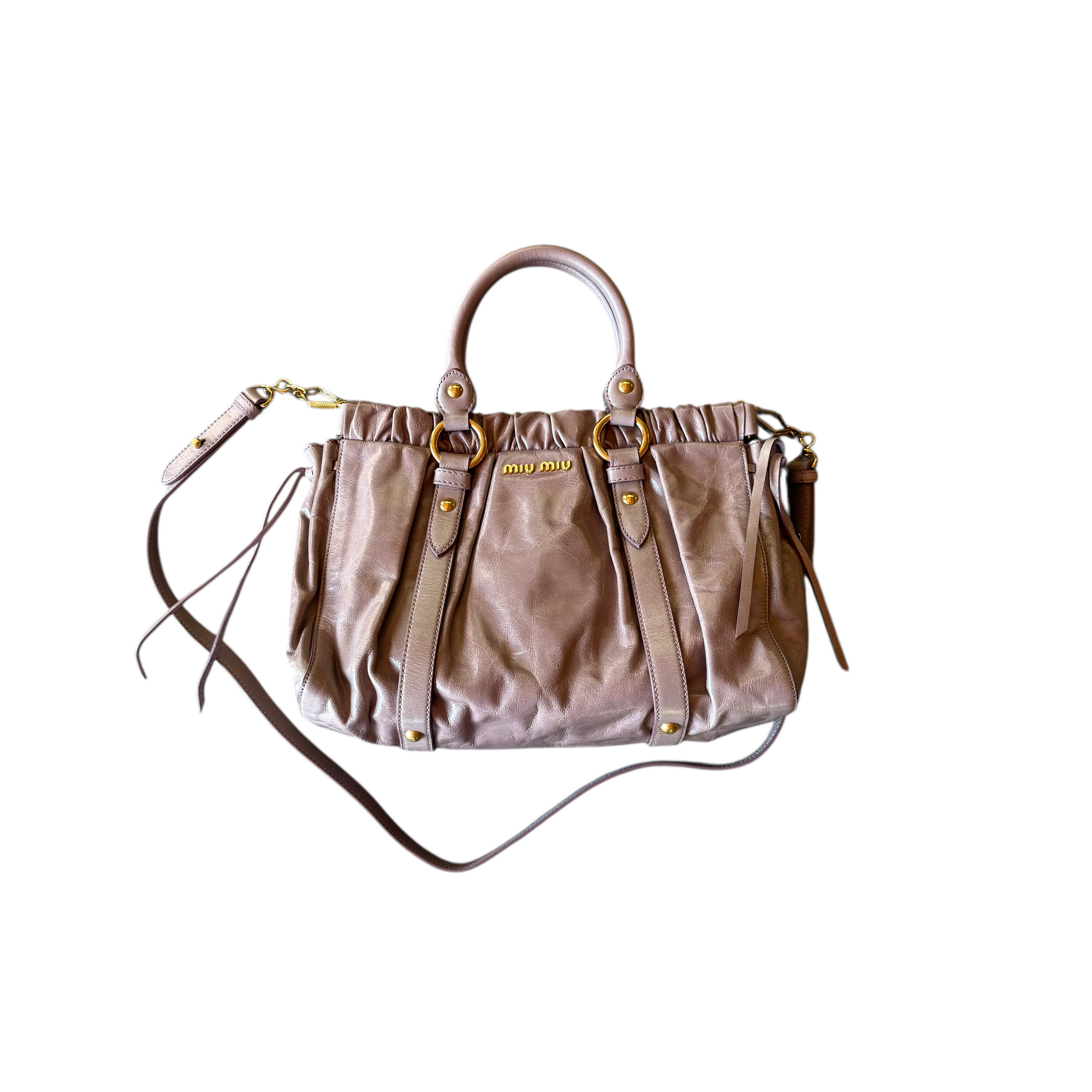 miu miu 2000s purple shoulder bag
