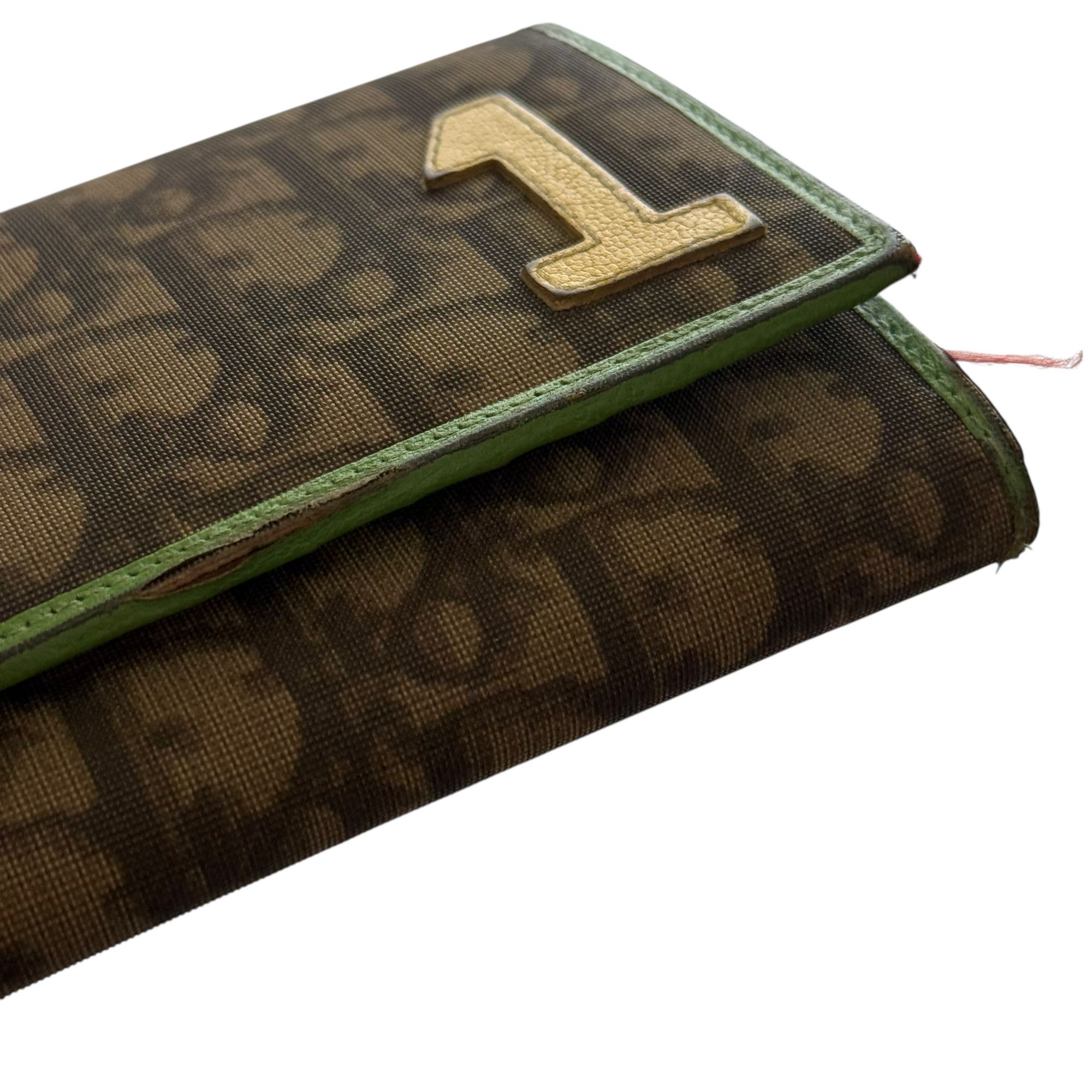 christian dior 2000s rasta wallet