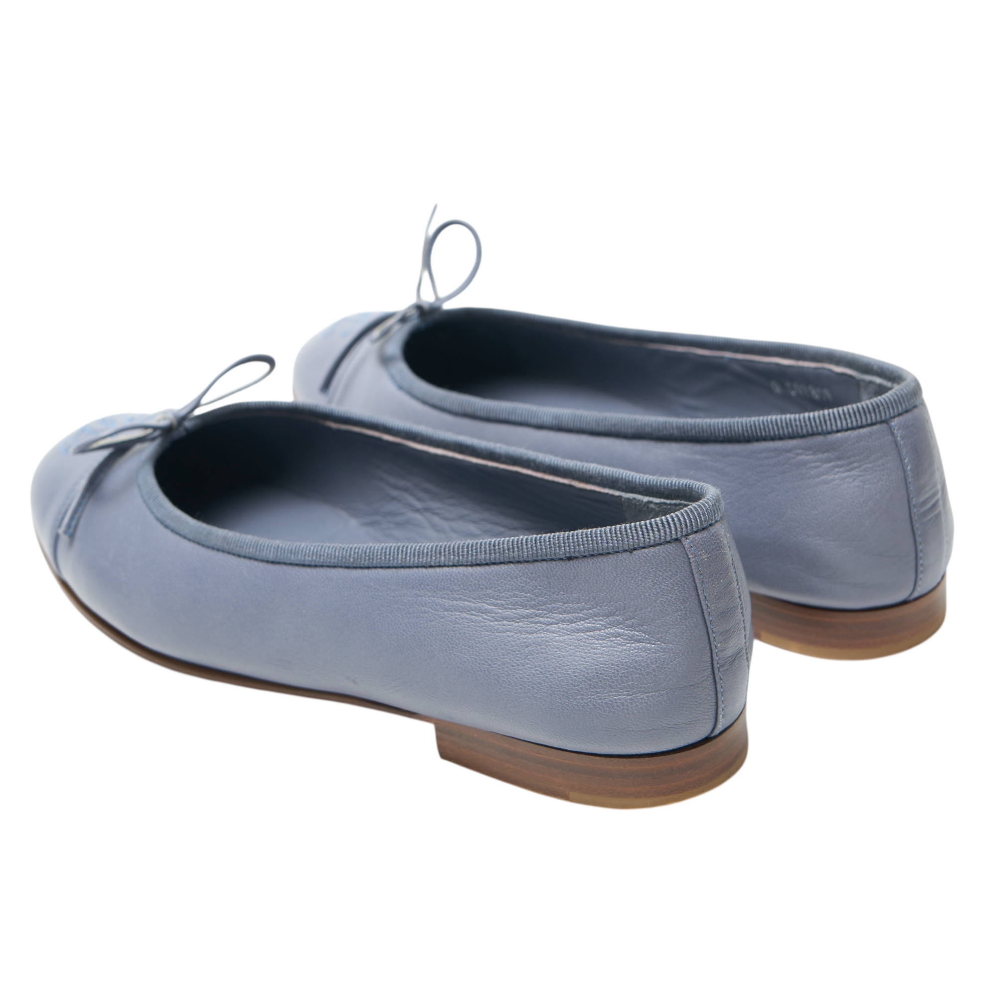chanel light purple ballerina flats