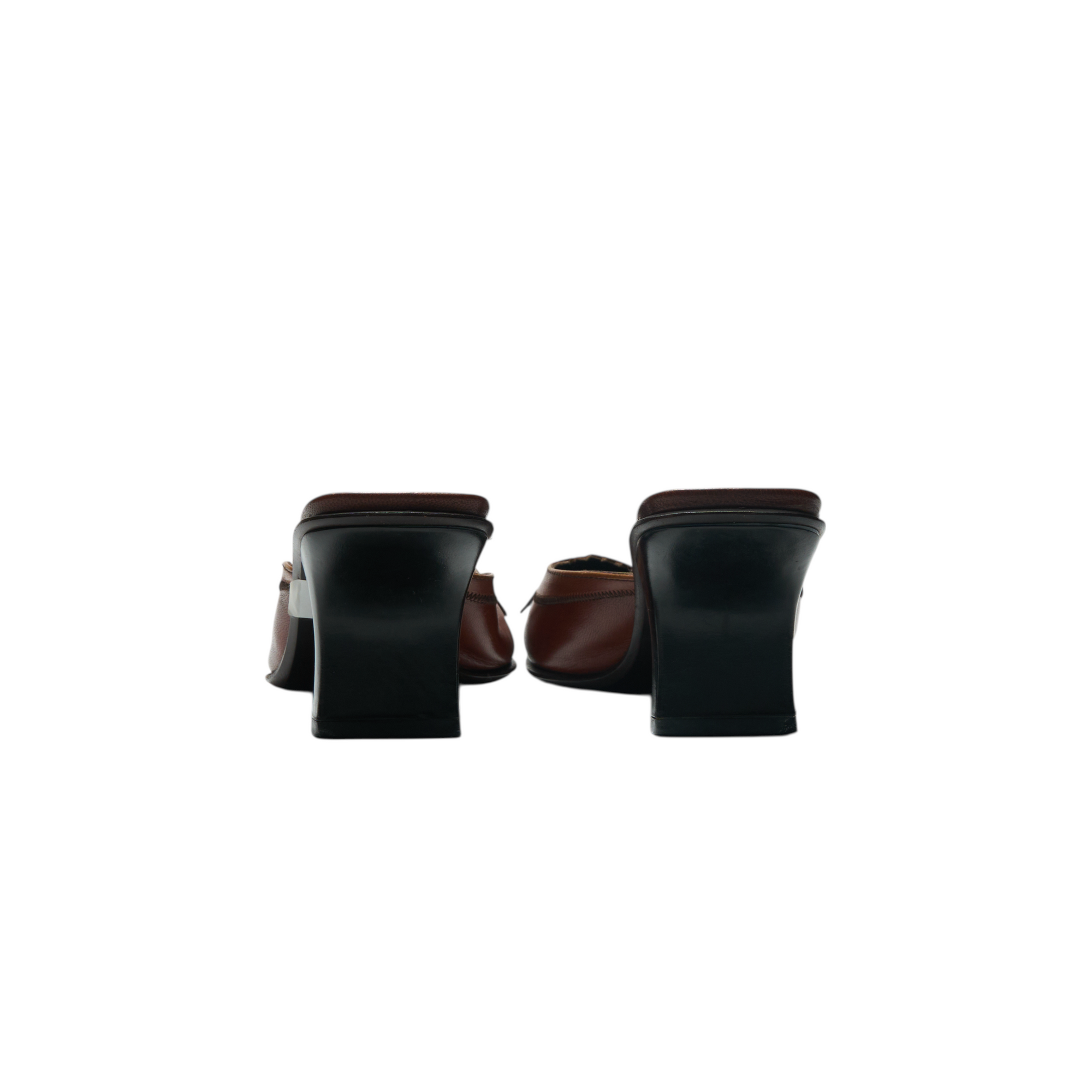 prada a/w 1999 brown heels