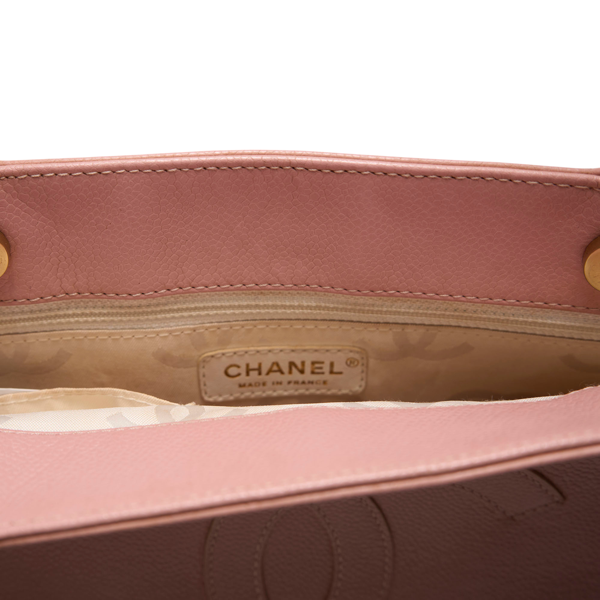 chanel 2000s pink tote bag
